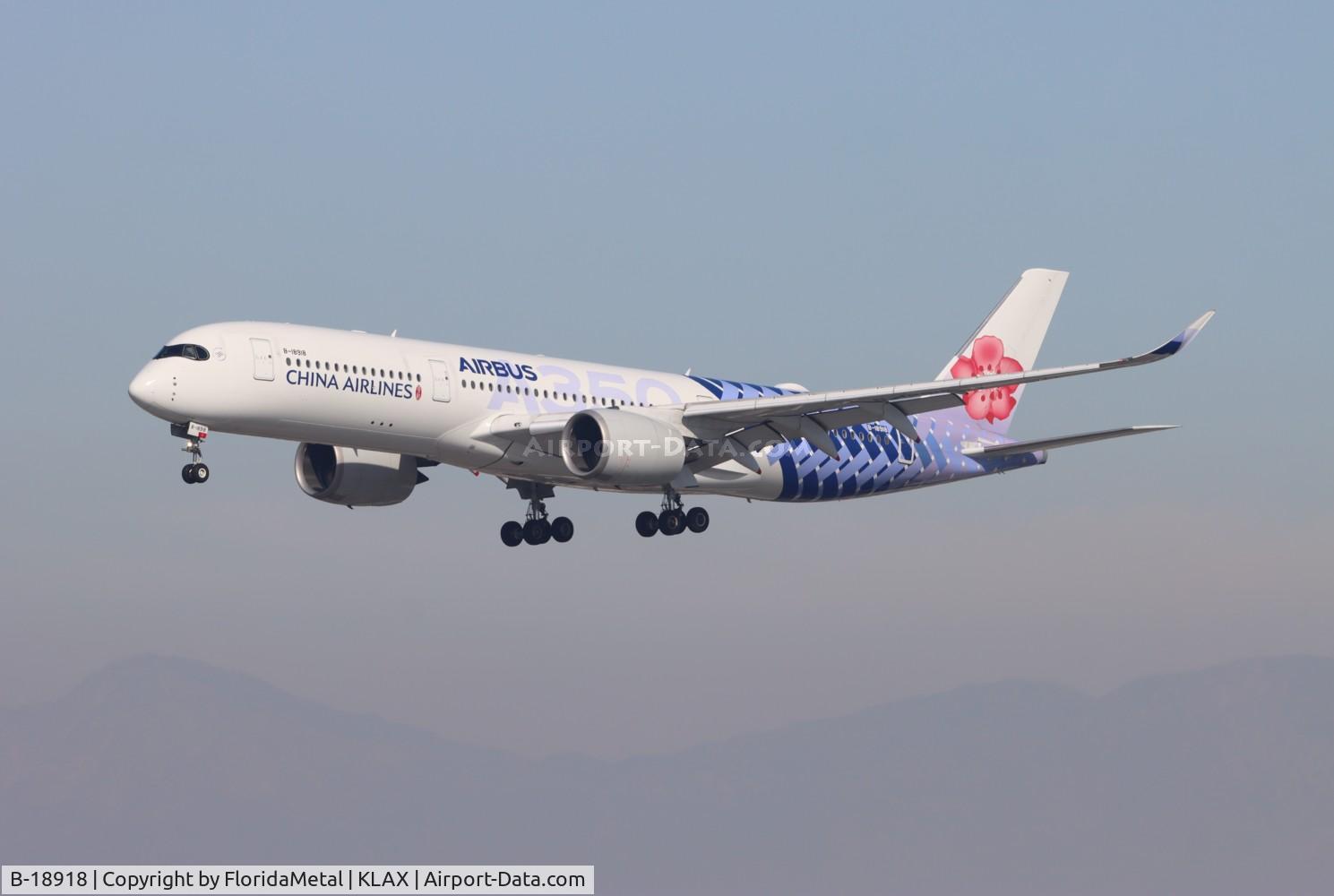 B-18918, 2018 Airbus A350-941 C/N 239, Carbon CAL A359 zx tpe, rctp-lax
