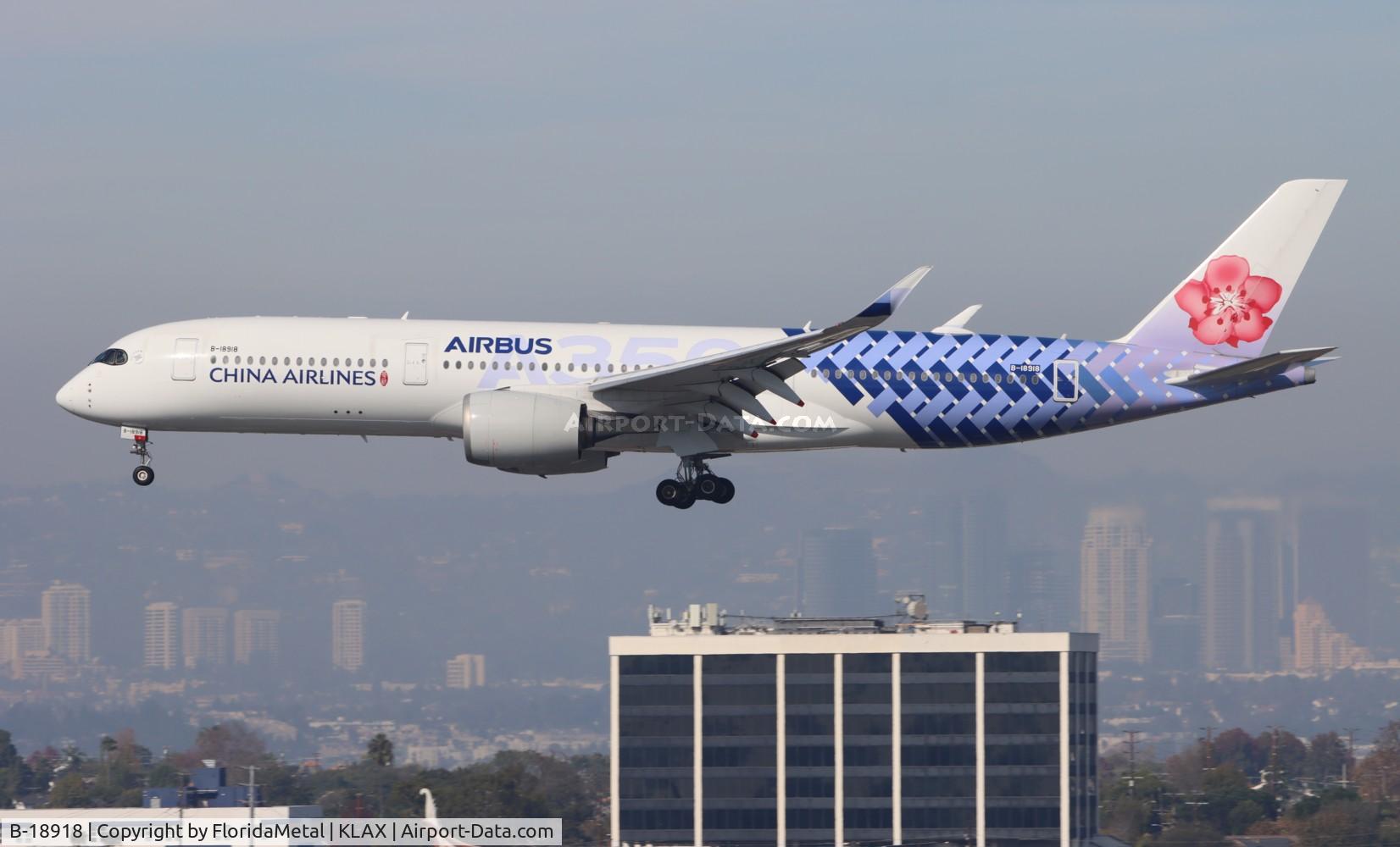 B-18918, 2018 Airbus A350-941 C/N 239, Carbon CAL A359 zx tpe, rctp-lax