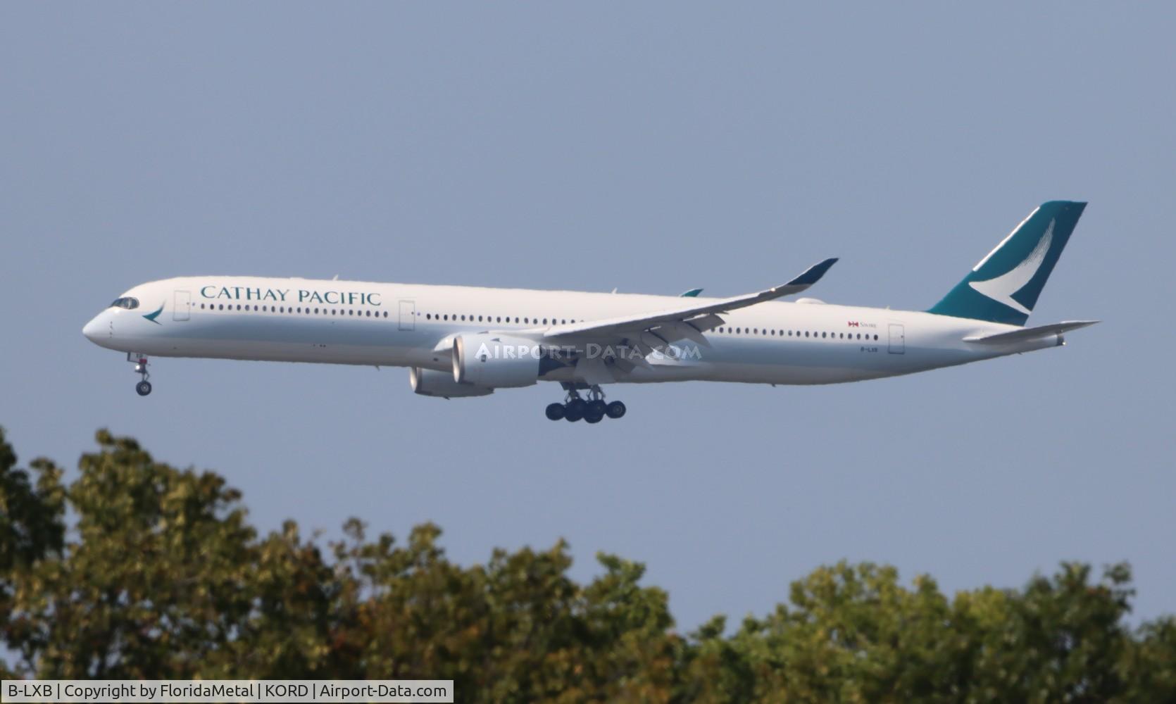 B-LXB, 2018 Airbus A350-1041 C/N 169, CPA A35X zx hkg, vhhh-ord