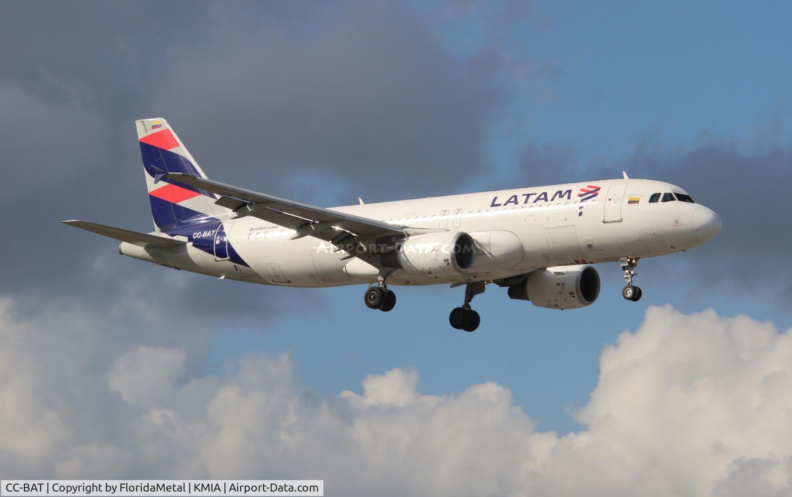 CC-BAT, 2011 Airbus A320-214 C/N 4921, LATAM A320 zx bog, skbo-mia