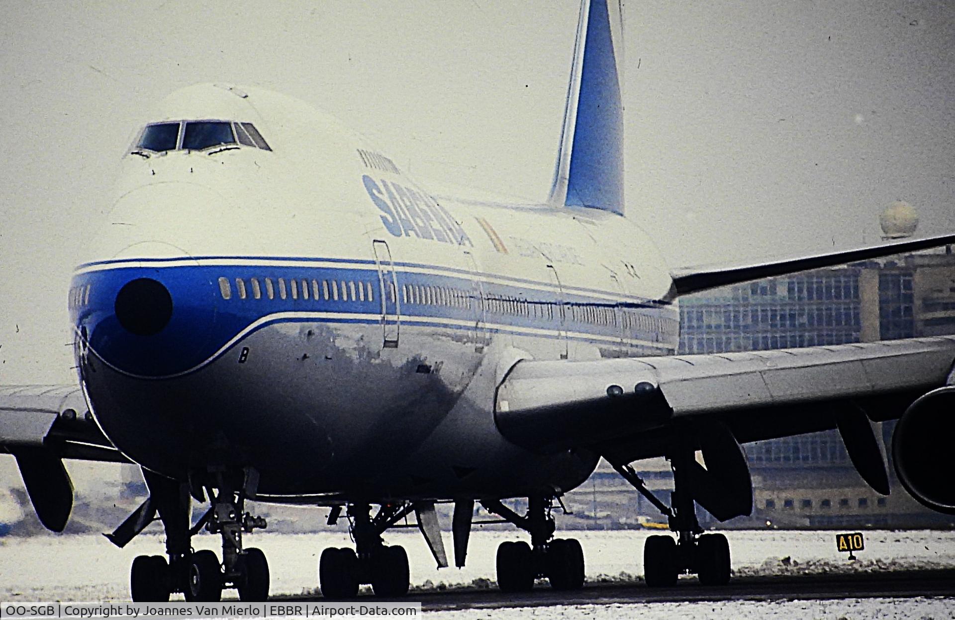 OO-SGB, 1990 Boeing 747-129 C/N 20402, ex-slide