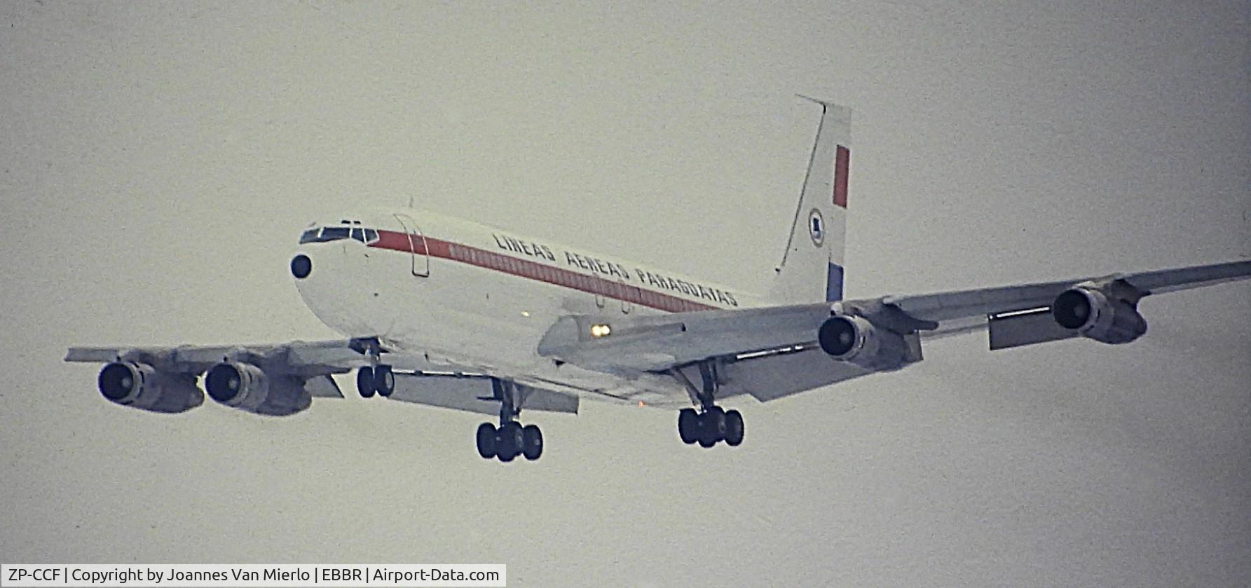 ZP-CCF, 1966 Boeing 707-321B C/N 18957, ex-slide