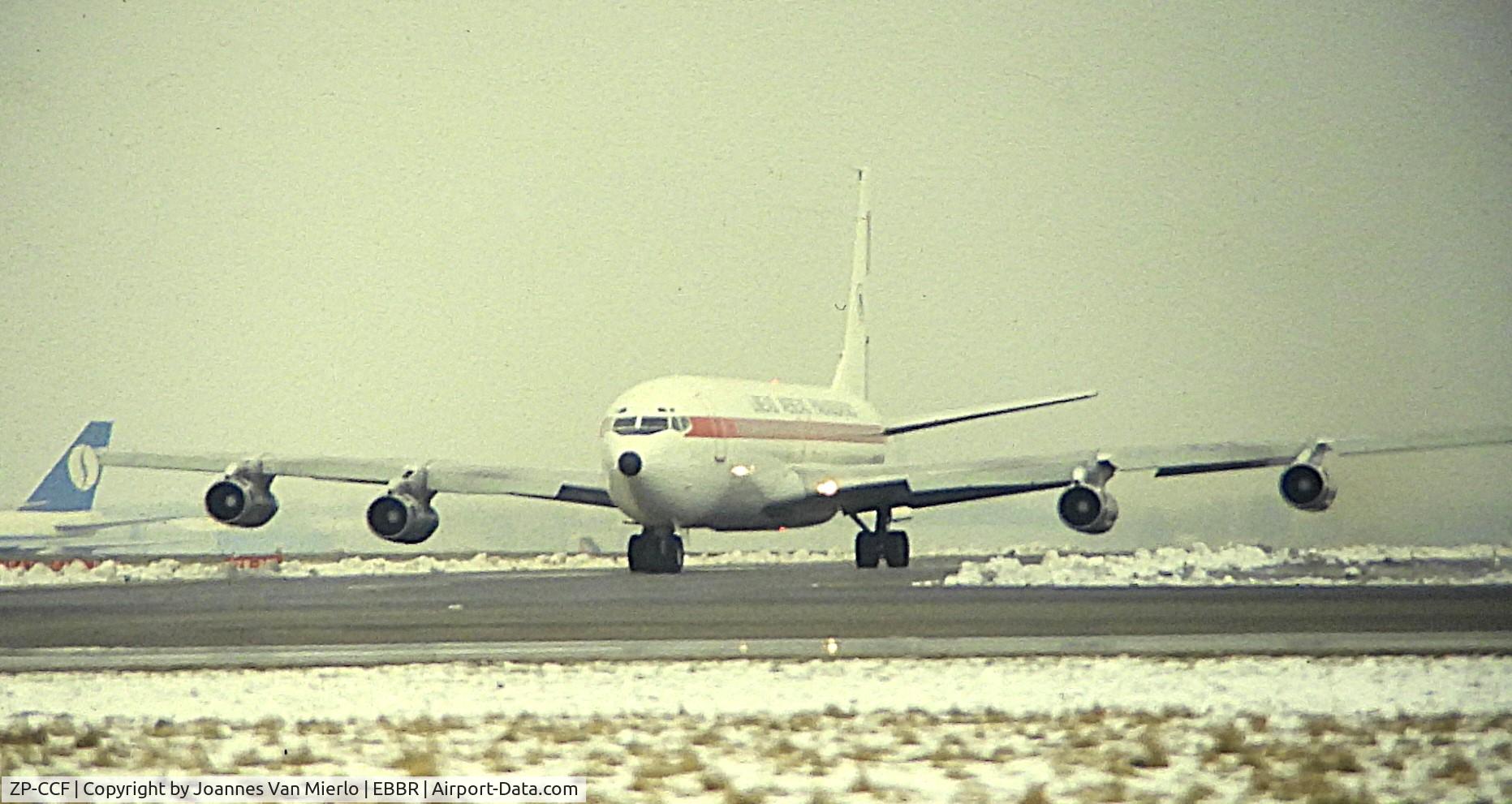 ZP-CCF, 1966 Boeing 707-321B C/N 18957, ex-slide