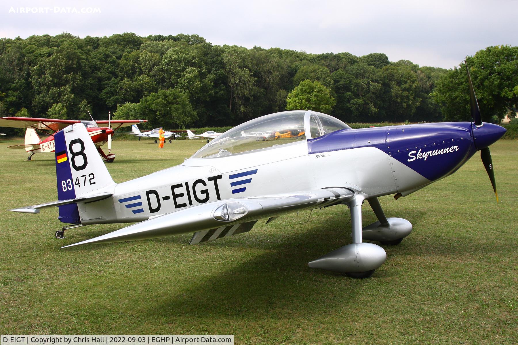 D-EIGT, 2016 Vans RV- 8 C/N 83472, LAA fly in, Popham