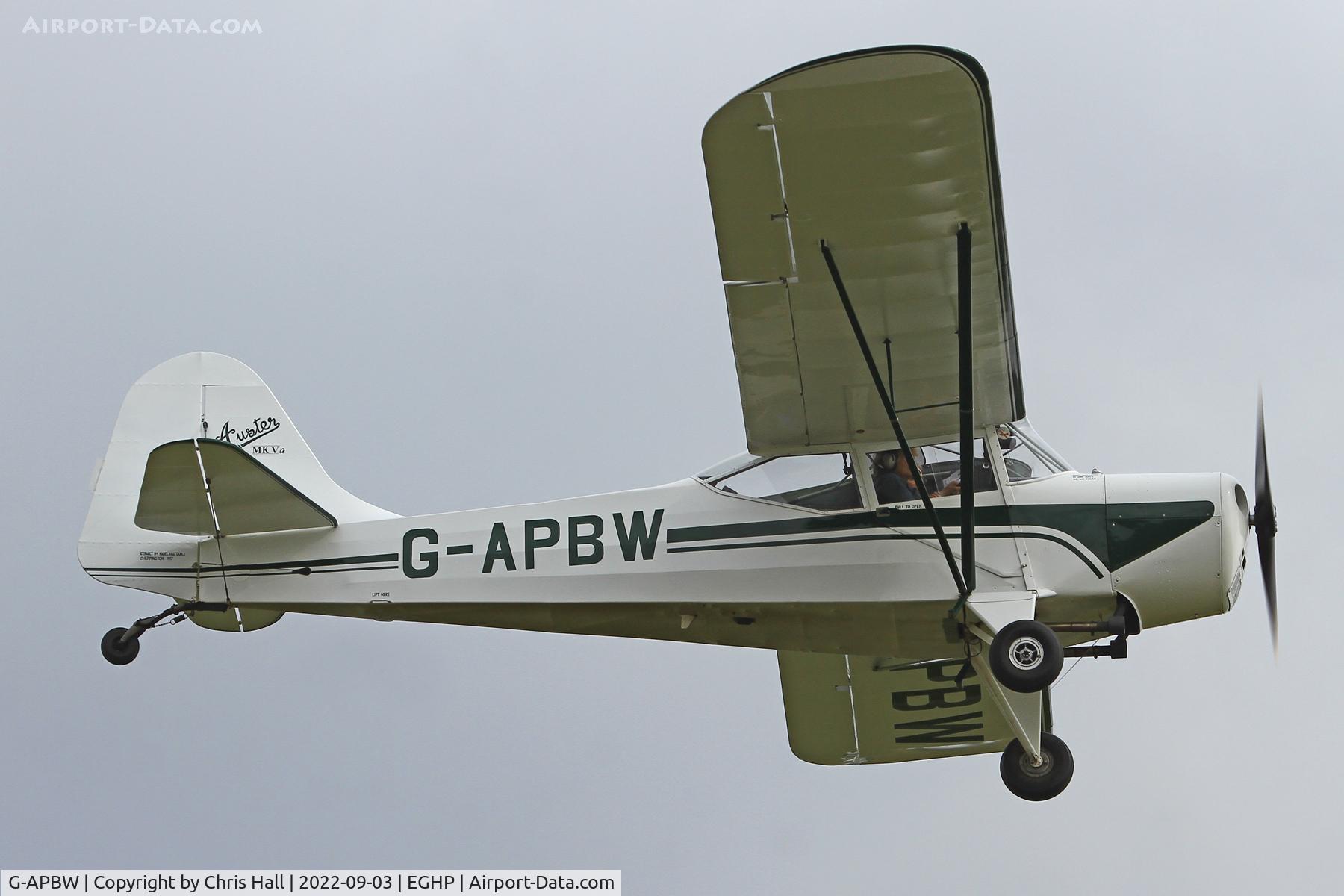 G-APBW, 1957 Auster 5A C/N 3405, LAA fly in, Popham