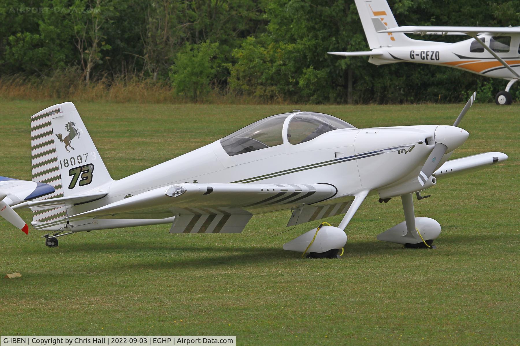 G-IBEN, 2013 Vans RV-7 C/N PFA 323-13981, LAA fly in, Popham