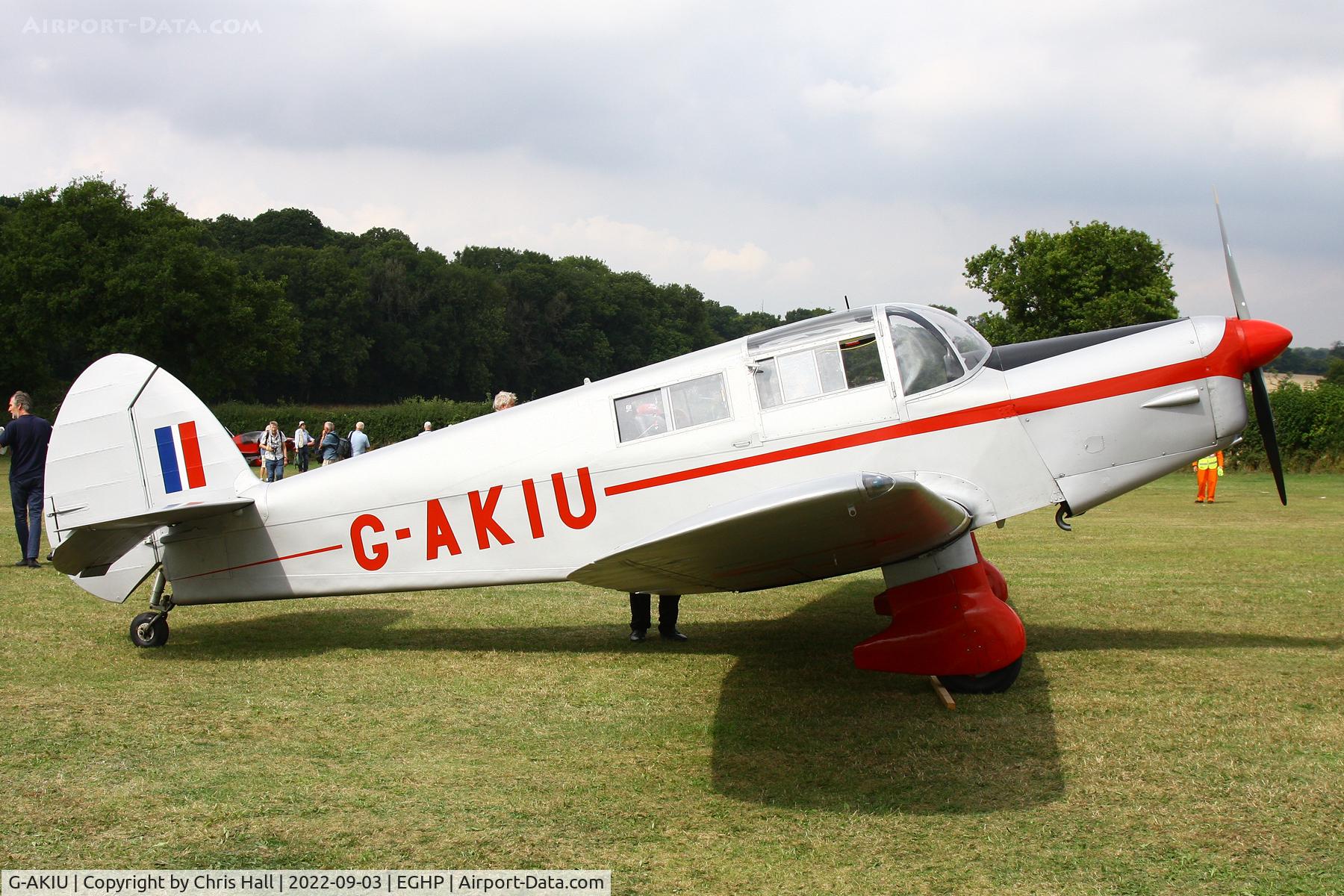 G-AKIU, 1948 Percival P-44 Proctor 5 C/N AE129, LAA fly in, Popham