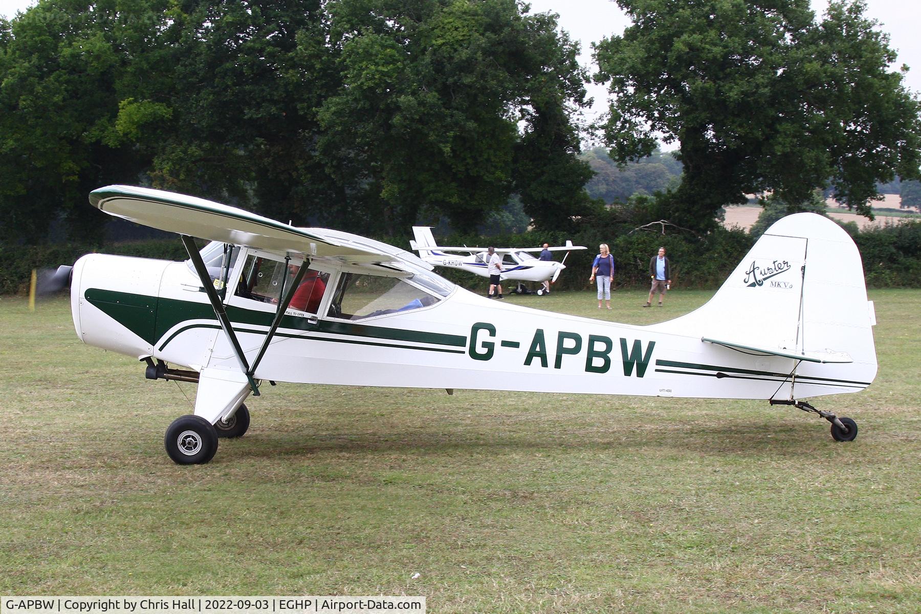 G-APBW, 1957 Auster 5A C/N 3405, LAA fly in, Popham