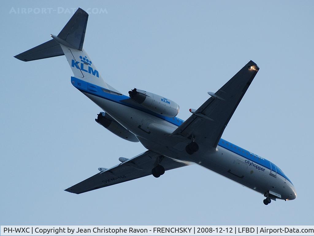 PH-WXC, 1996 Fokker 70 (F-28-0070) C/N 11574, KLM Cityhopper from Amsterdam