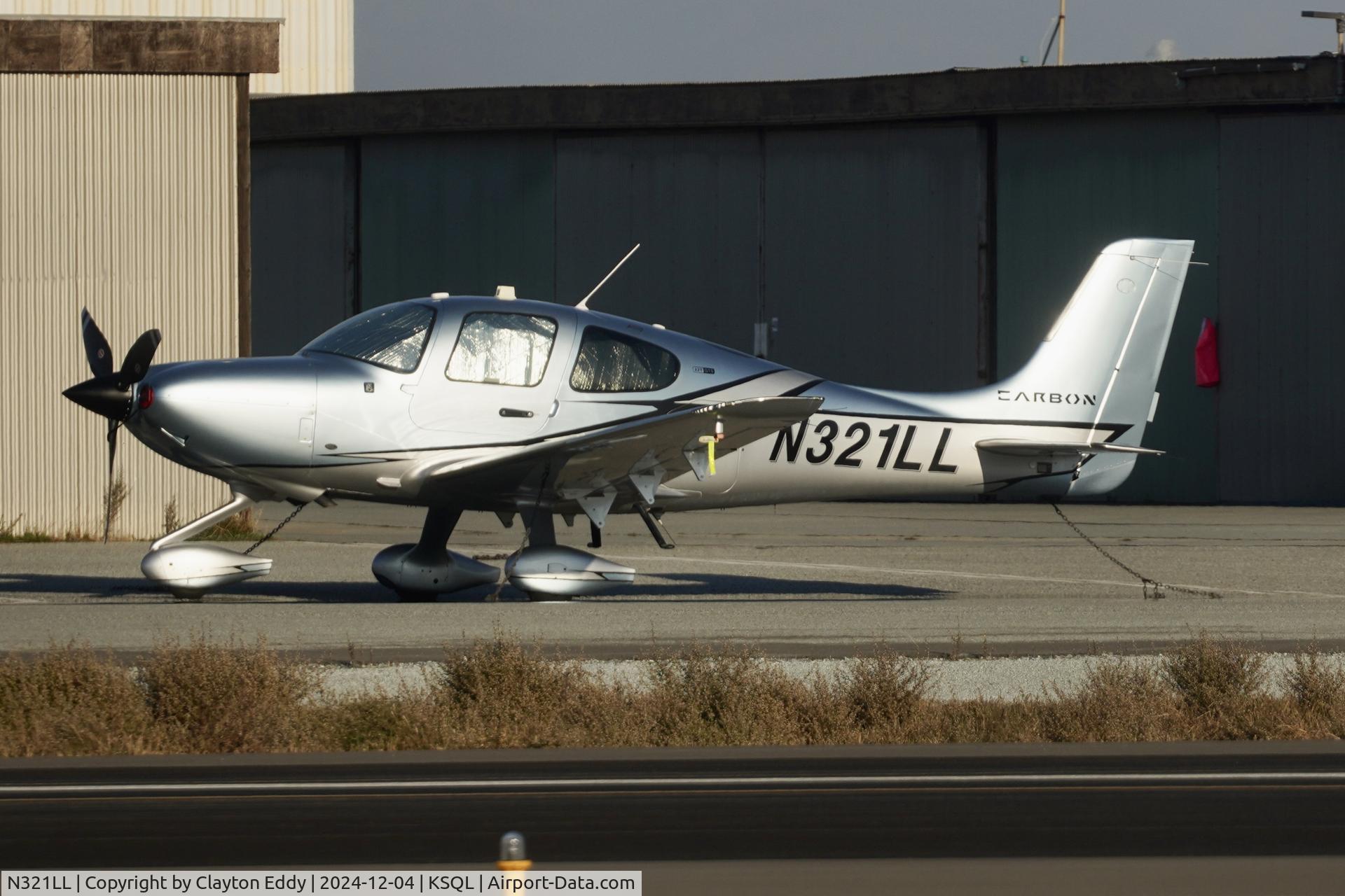 N321LL, 2023 Cirrus SR22T C/N 8704, San Carlos airport in California 2024.