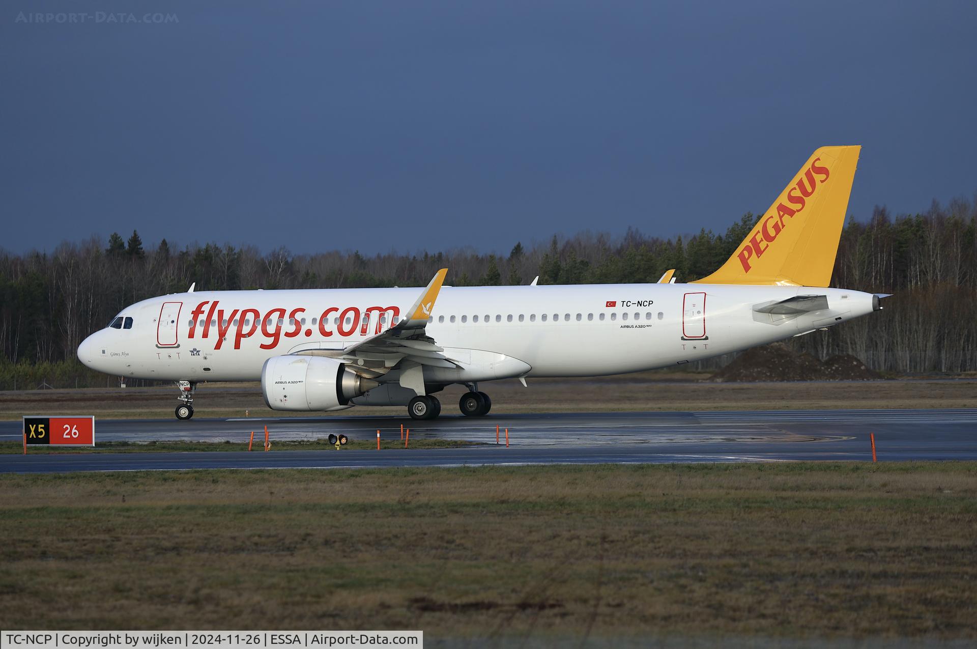TC-NCP, 2020 Airbus A320-251N C/N 9576, Rwy 26