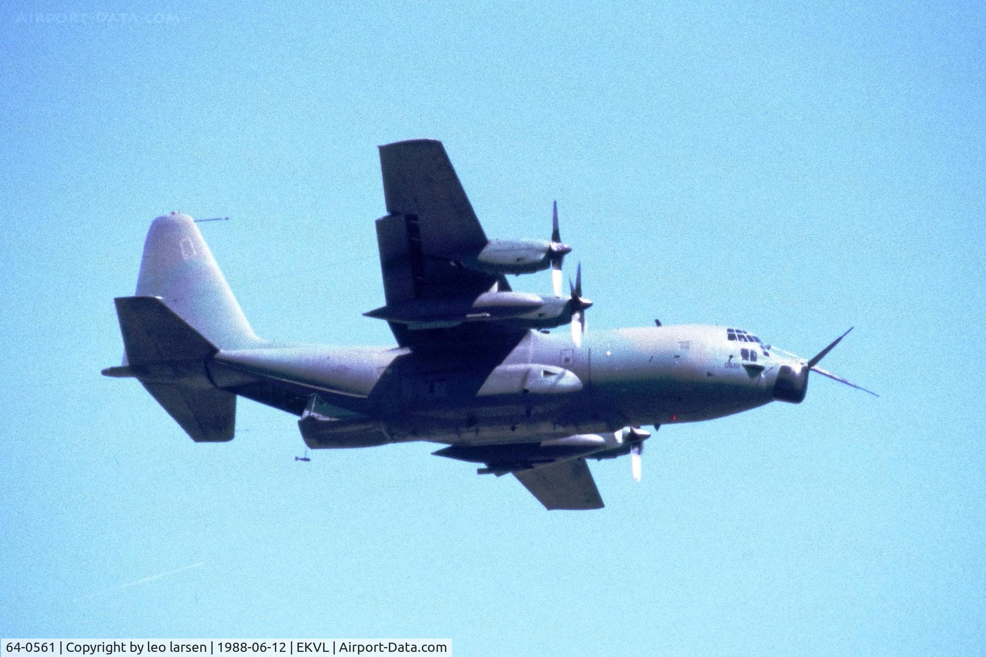 64-0561, 1964 Lockheed MC-130E Hercules C/N 382-4065, Værløse Air Base 12.6.1988