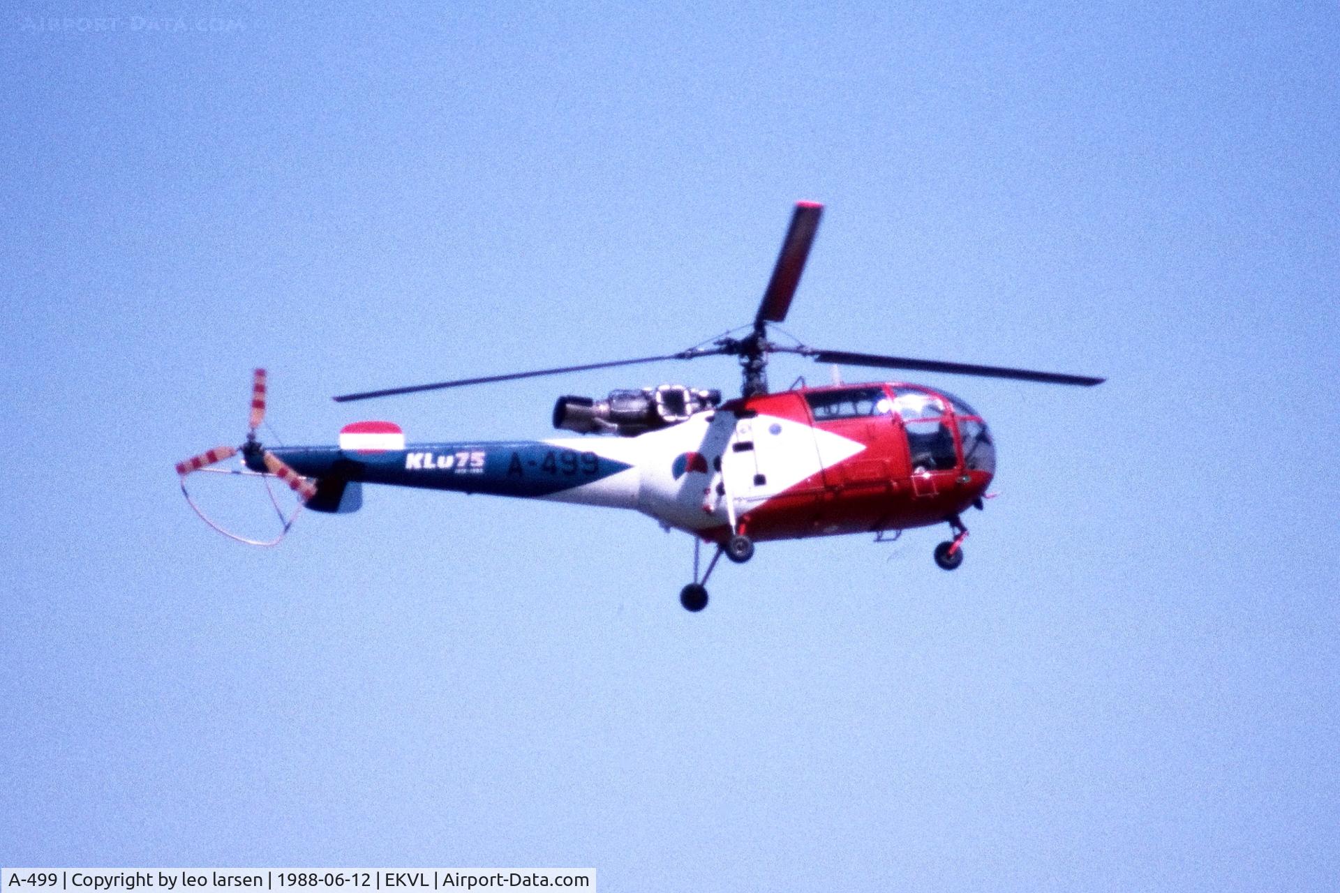 A-499, Aerospatiale SA-316B Alouette III C/N 1499, Værløse Air Base 12.6.1988