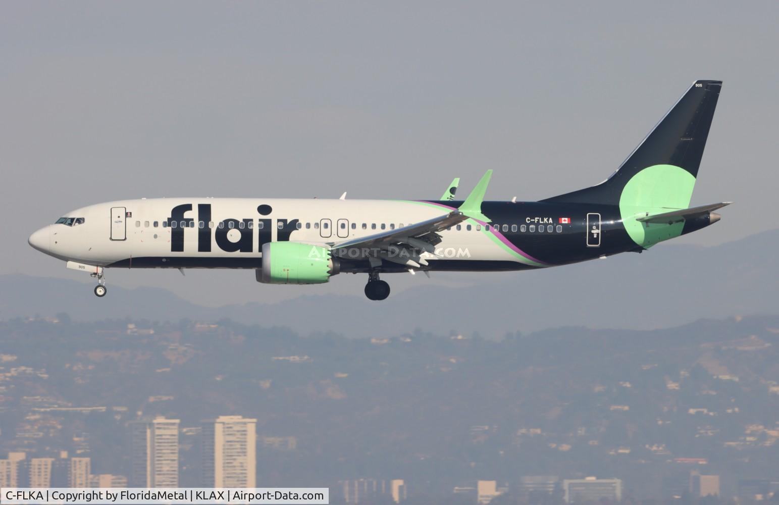 C-FLKA, 2021 Boeing 737-8 MAX C/N 64943, FLE 737-8 zx cyvr-lax