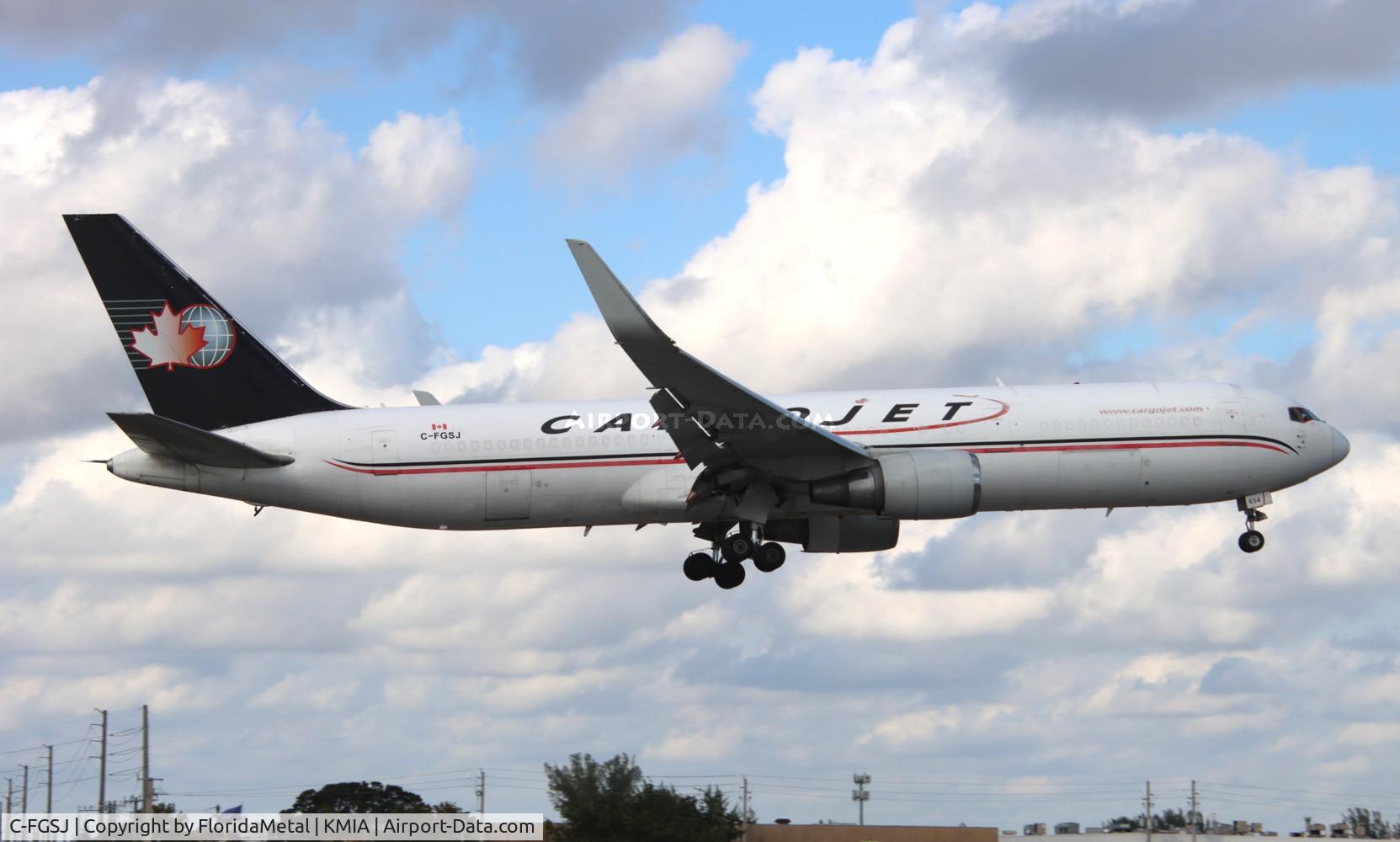 C-FGSJ, 1993 Boeing 767-39H C/N 26256, CJT 767-300F zx uio, seqm-mia
