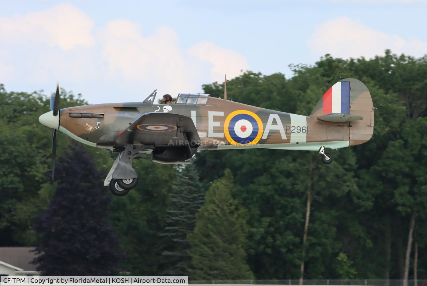 CF-TPM, 1943 Hawker Hurricane IV C/N KZ321, Hawker Hurricane zx 