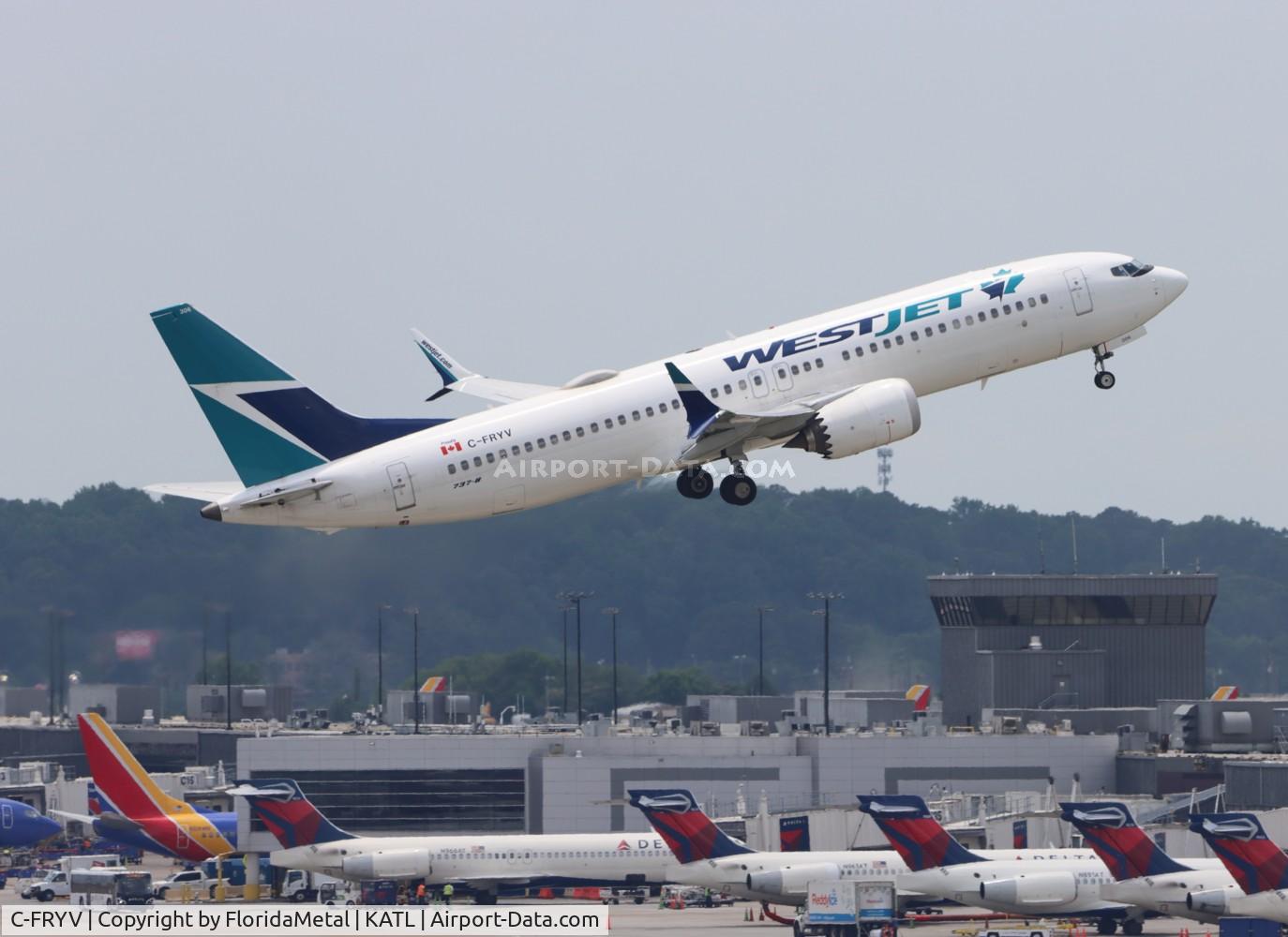 C-FRYV, 2018 Boeing 737-8 MAX C/N 60514, WJA 737-8 zx atl-ywg