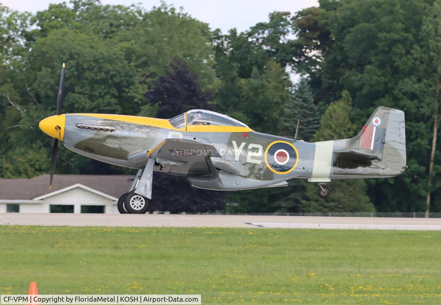 CF-VPM, 1944 North American P-51D Mustang C/N 122-39922, RAF P-51D zx 