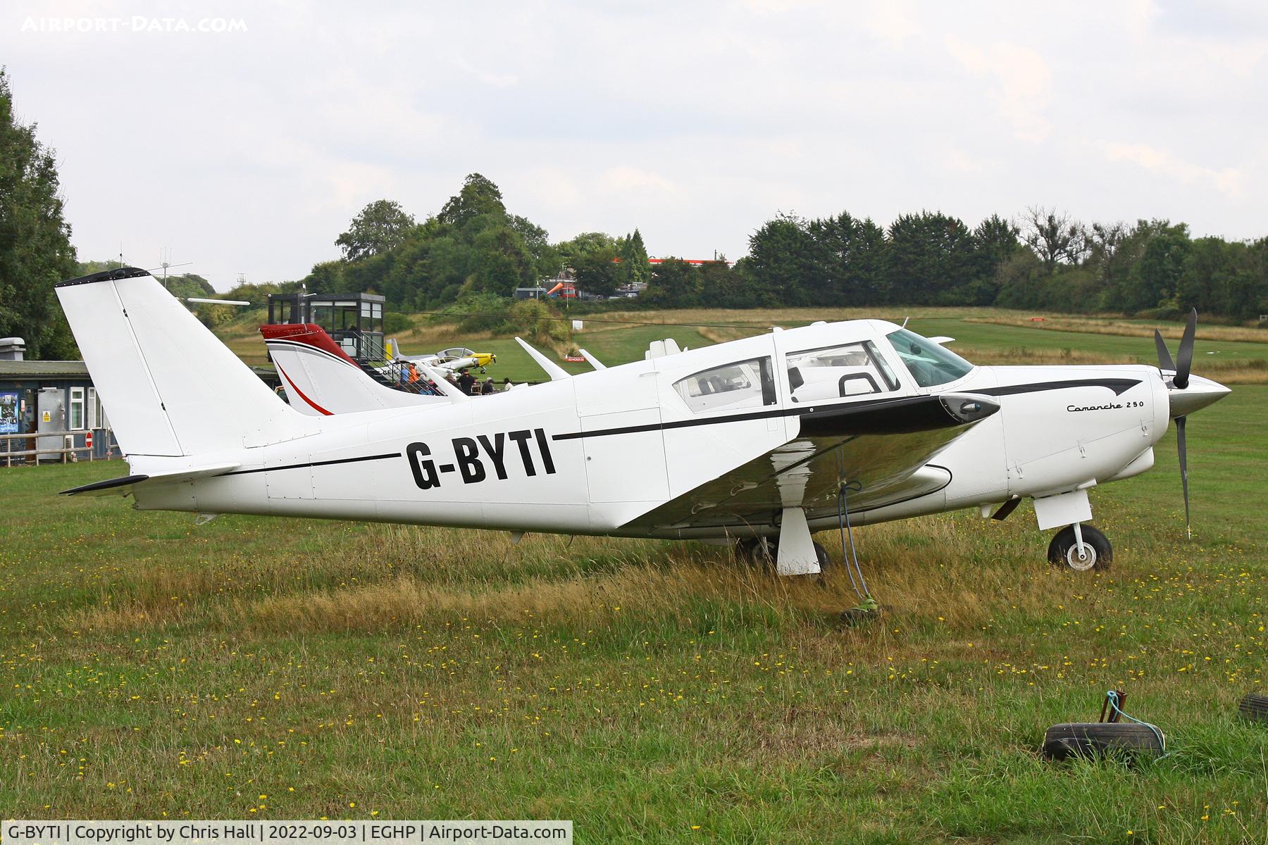 G-BYTI, 1963 Piper PA-24-250 Comanche C/N 24-3489, LAA fly in, Popham