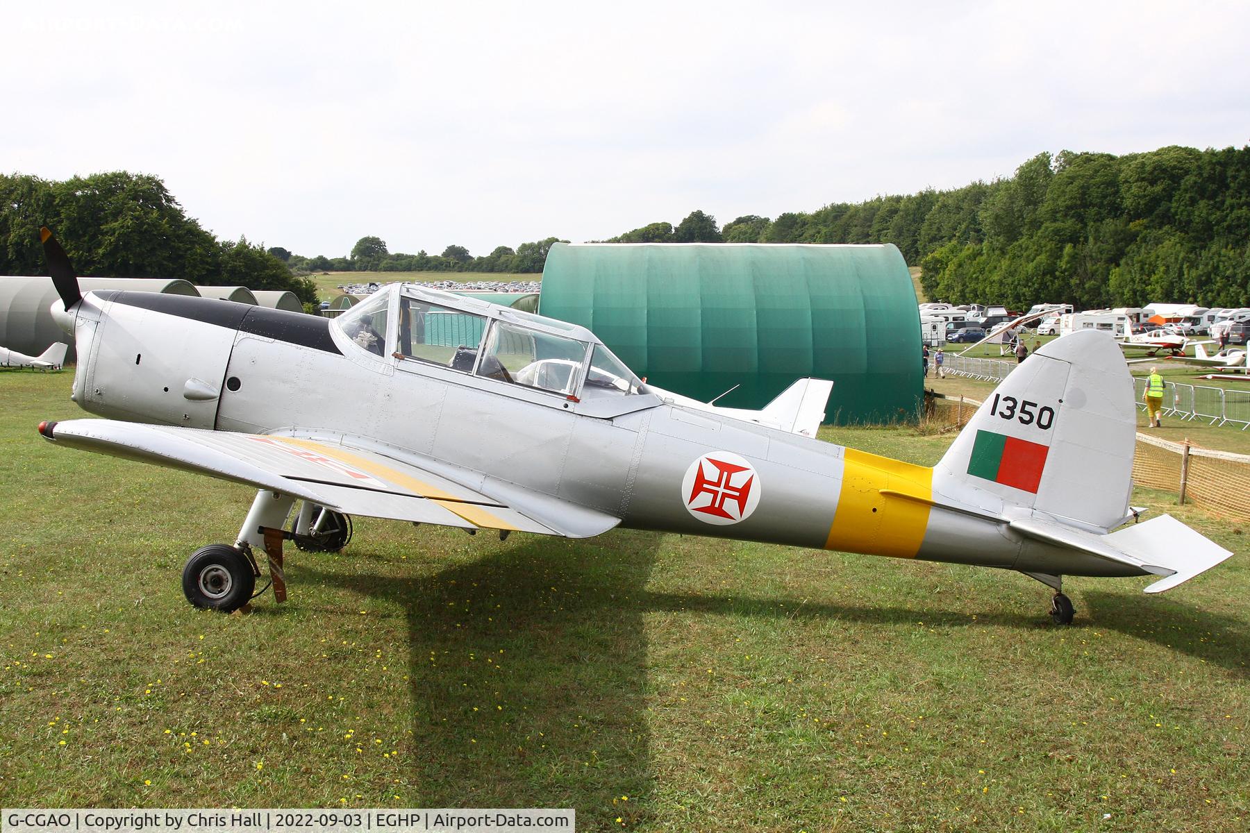 G-CGAO, 1958 OGMA DHC-1 Chipmunk T.20 C/N OGMA-40, LAA fly in, Popham