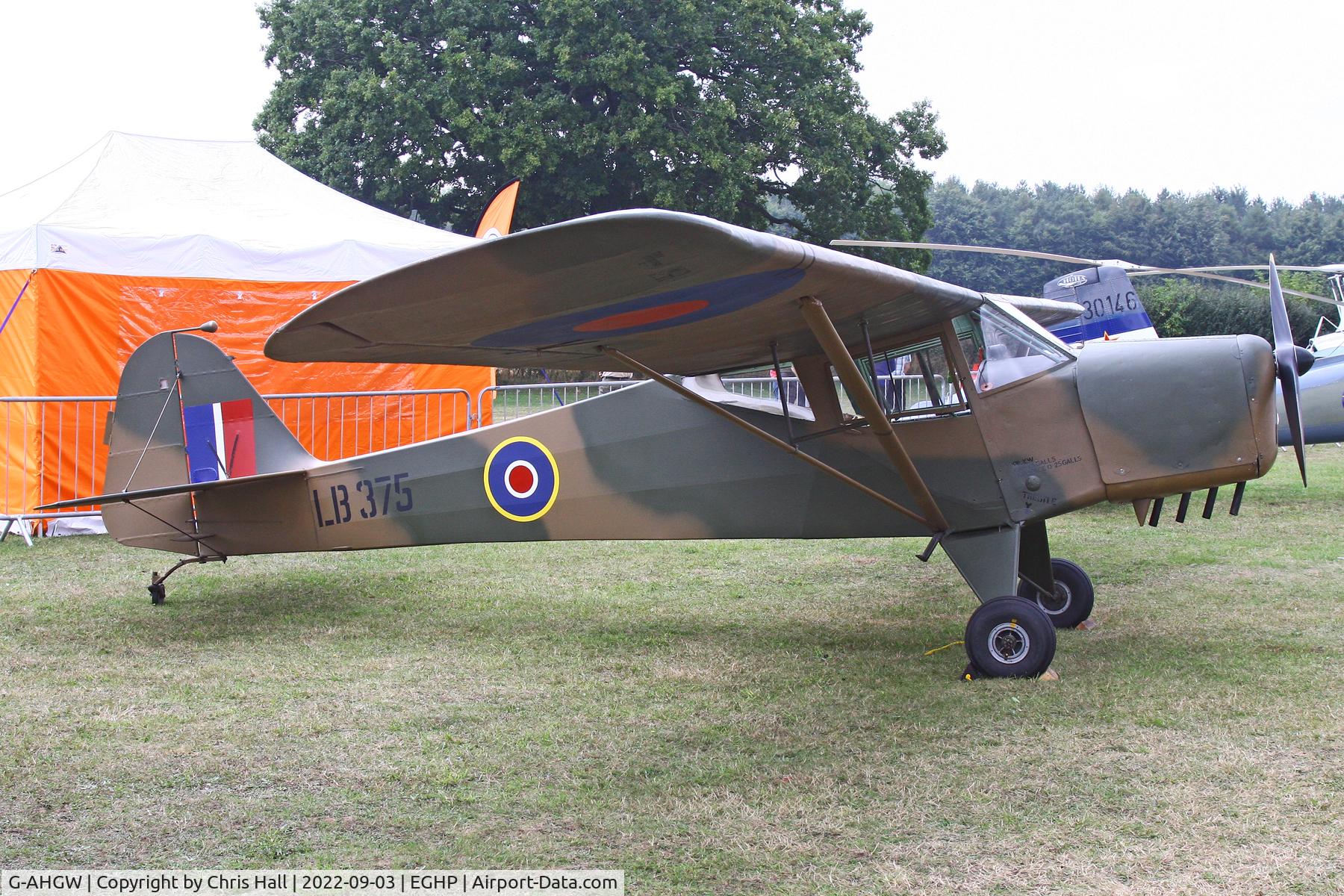 G-AHGW, 1943 Taylorcraft Auster 1 C/N 222, LAA fly in, Popham