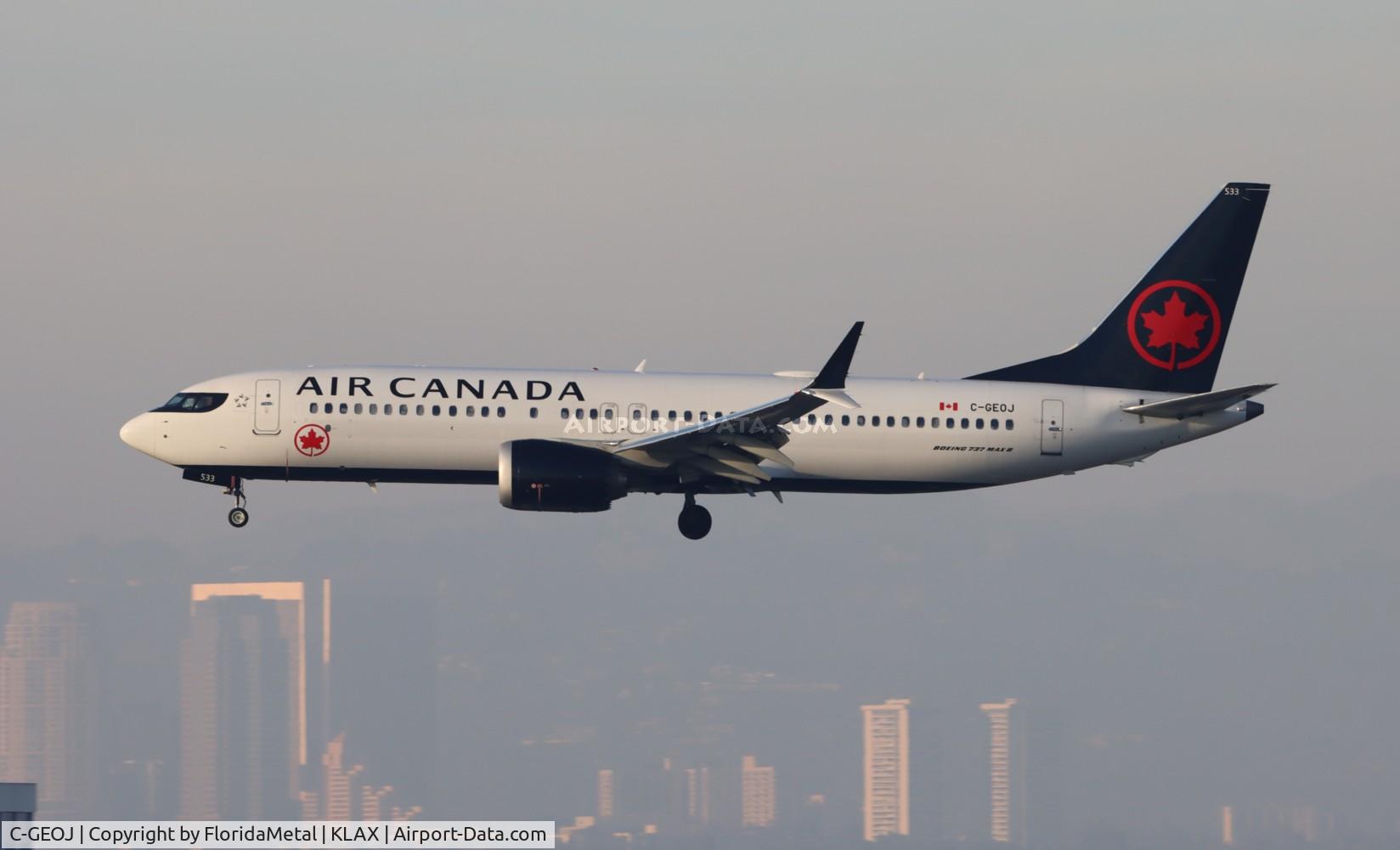 C-GEOJ, 2019 Boeing 737-8 MAX C/N 61237, ACA 737-8 zx cyvr-lax