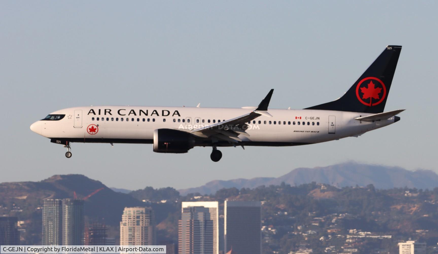 C-GEJN, 2021 Boeing 737 MAX 8 C/N 61233, ACA 737-8 zx cyvr-lax