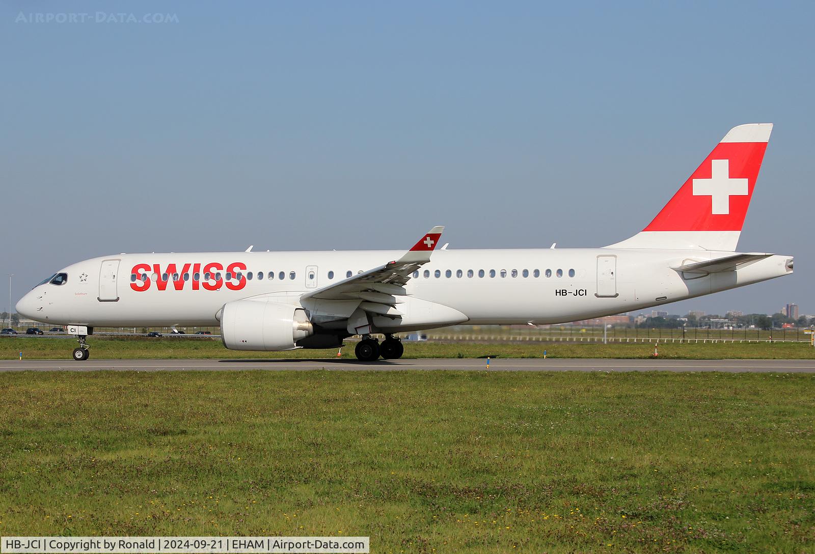 HB-JCI, 2018 Bombardier CSeries CS300 (BD-500-1A11) C/N 55023, at eham
