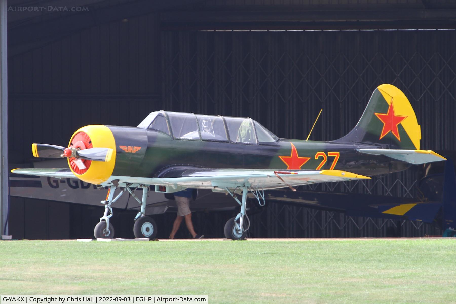 G-YAKX, 1991 Yakovlev (Aerostar) Yak-52 C/N 9111307, LAA fly in, Popham