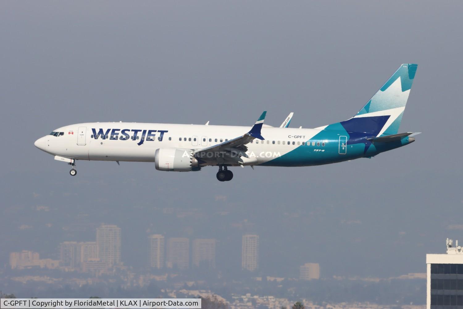 C-GPFT, 2023 Boeing 737-8 MAX C/N 65427, WJA 737-8 zx cyvr-lax