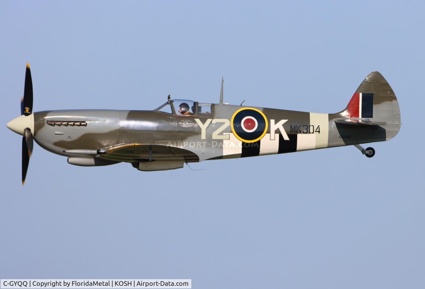 C-GYQQ, 1945 Supermarine Spitfire IXe C/N TE294, Spitfire zx 
