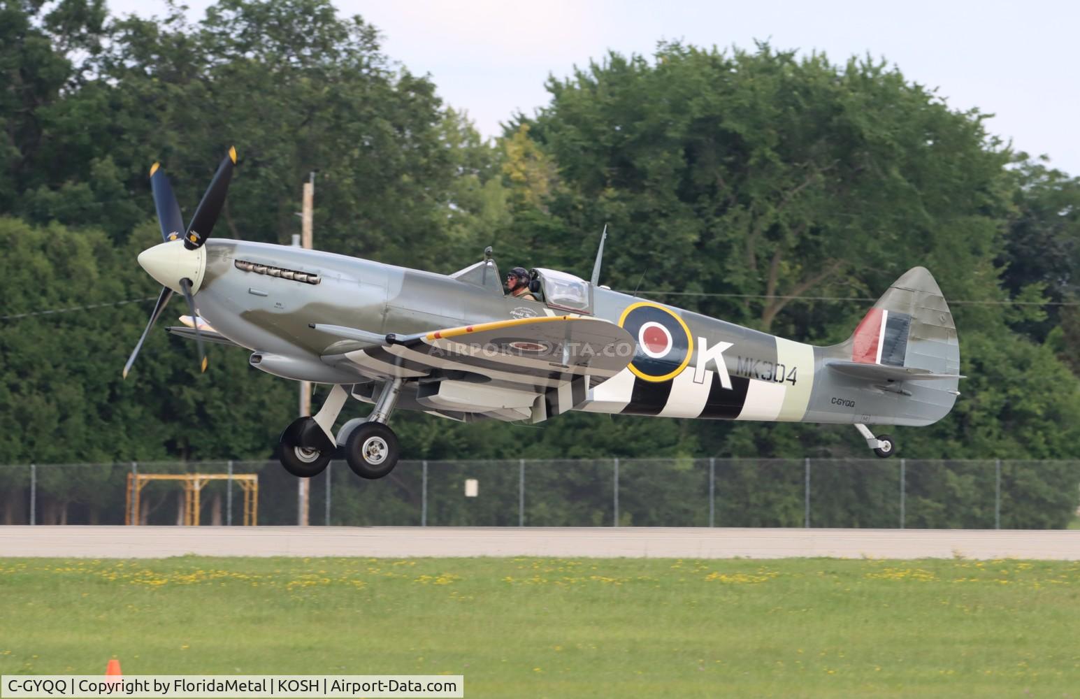 C-GYQQ, 1945 Supermarine Spitfire IXe C/N TE294, OSH 24 zx 