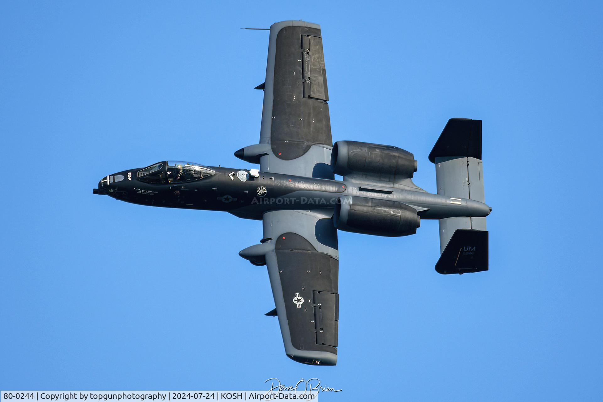 80-0244, 1980 Fairchild Republic A-10C Thunderbolt II C/N A10-0594, Black Mamba Demo jet