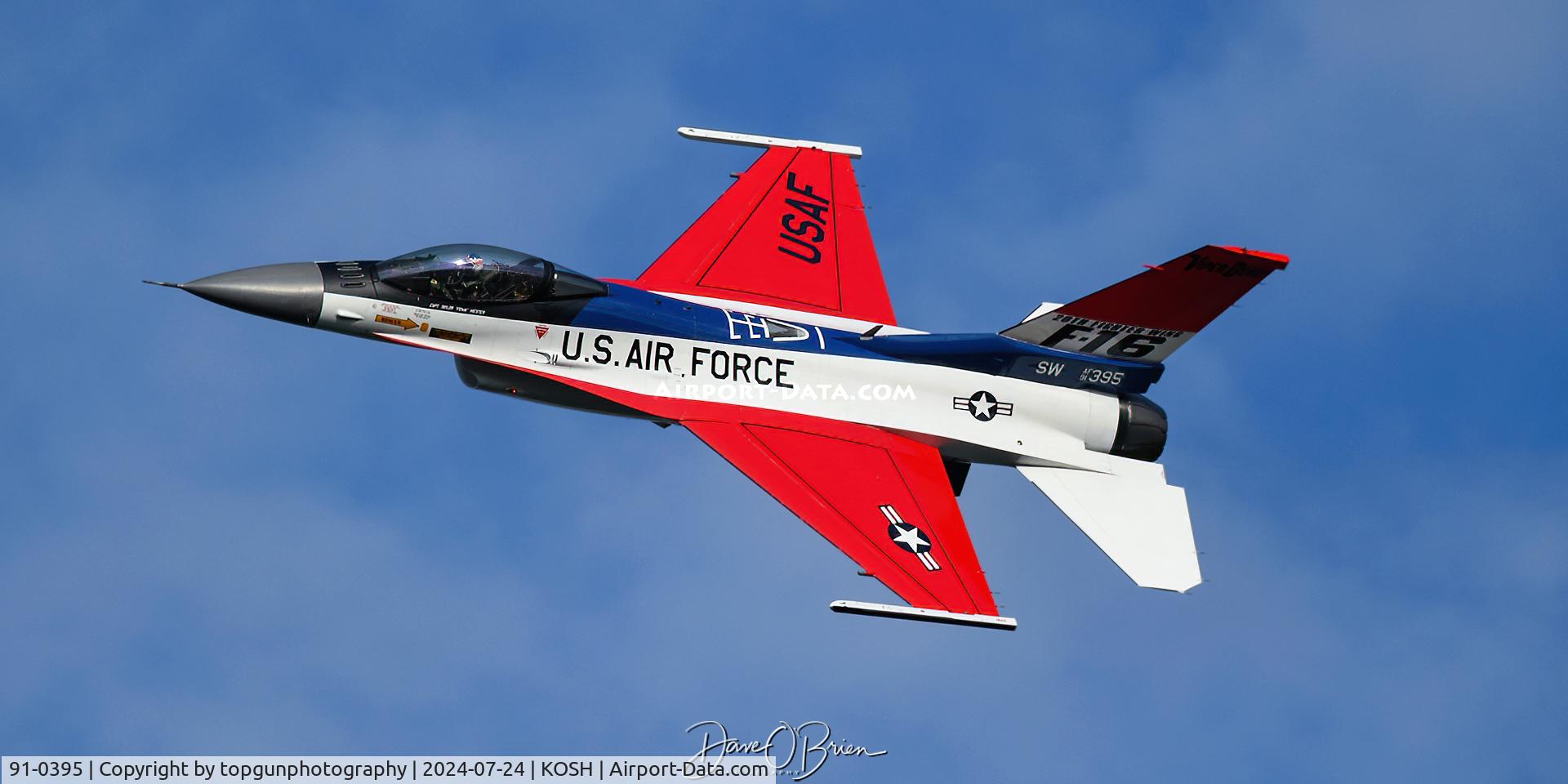 91-0395, 1991 General Dynamics F-16CM Fighting Falcon C/N CC-93, FEMA for the photo pass