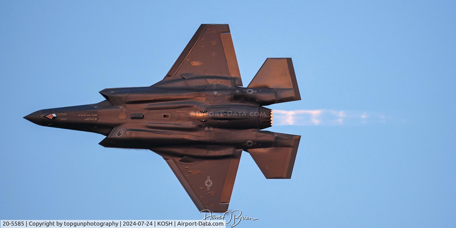 20-5585, 2020 Lockheed Martin F-35A Lightning II C/N AF-345, Pilot: Capt Melanie 