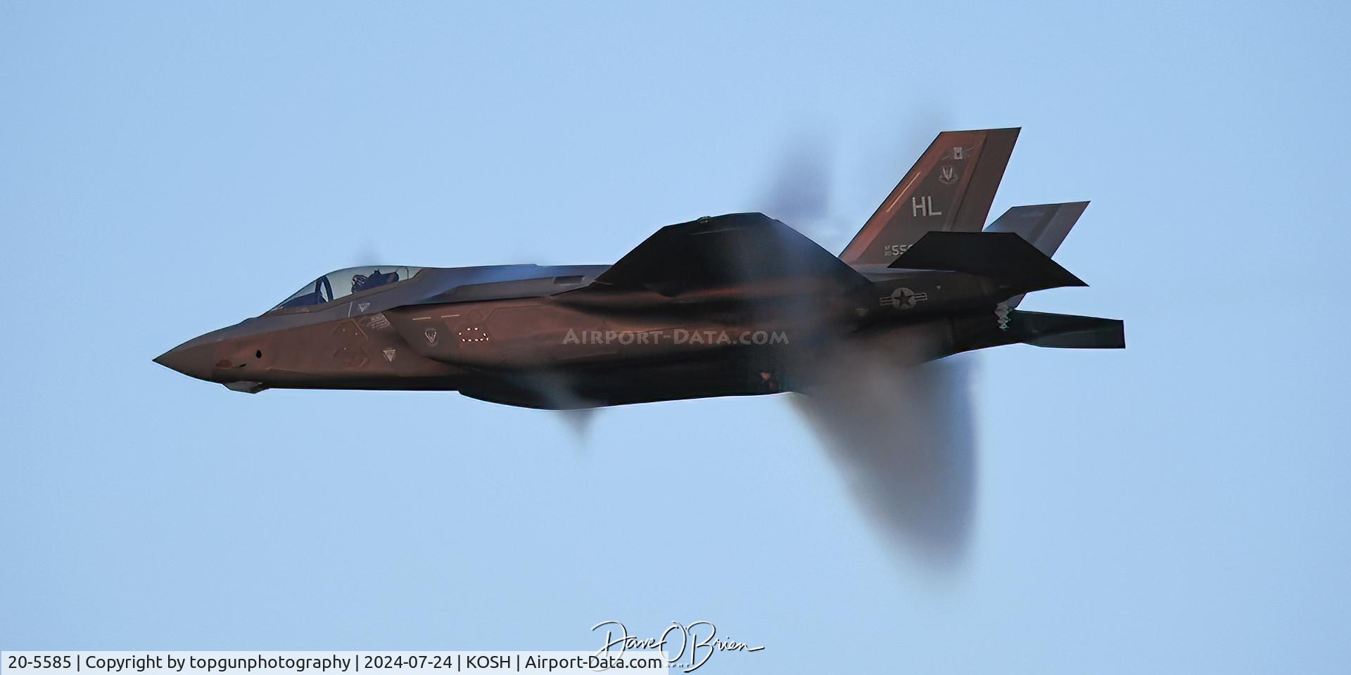 20-5585, 2020 Lockheed Martin F-35A Lightning II C/N AF-345, Vaps from the F-35A Demo