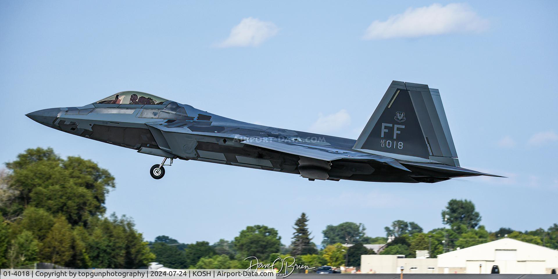 01-4018, 2001 Lockheed Martin F-22A Raptor C/N 645-4018, RaZZ off for the afternoon Heritage Demo