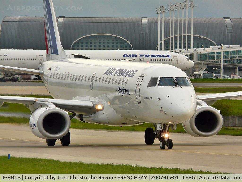 F-HBLB, 2007 Embraer 190LR (ERJ-190-100LR) C/N 19000060, Régional / Air France