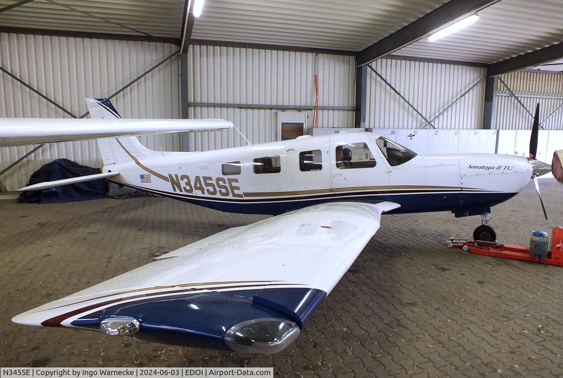 N345SE, 2004 Piper PA-32R-301T Turbo Saratoga C/N 3257345, Piper PA-32R-301T Turbo Saratoga SP at Bienenfarm airfield (home of part of the collection of Quax, association for the promotion of historic aircraft e.V.), Paulinenaue