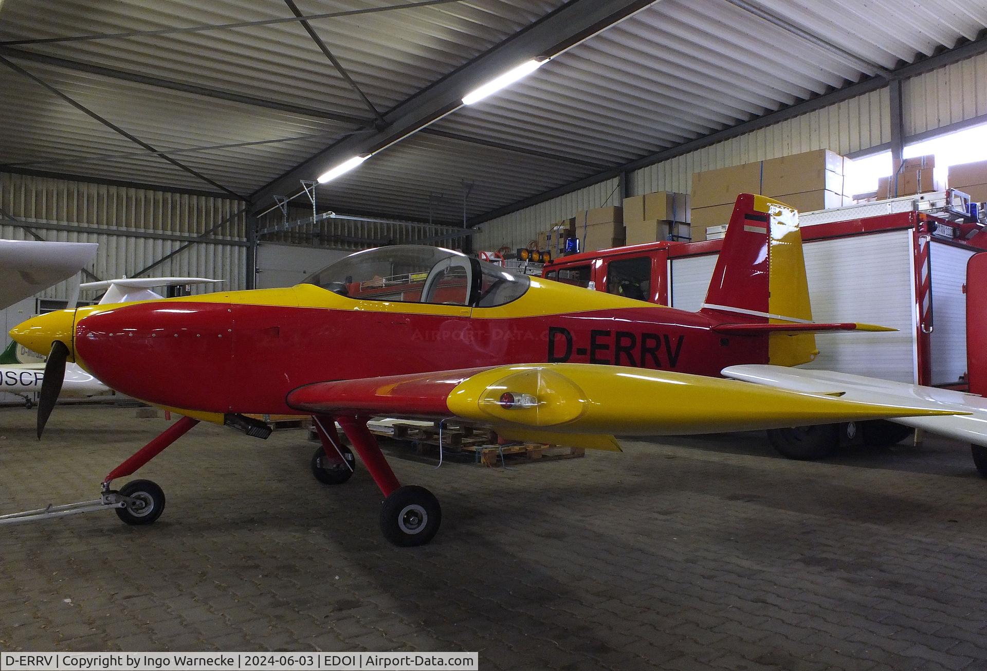 D-ERRV, Vans RV-7A C/N 2002345, Vans RV-7A at Bienenfarm airfield (home of part of the collection of Quax, association for the promotion of historic aircraft e.V.), Paulinenaue