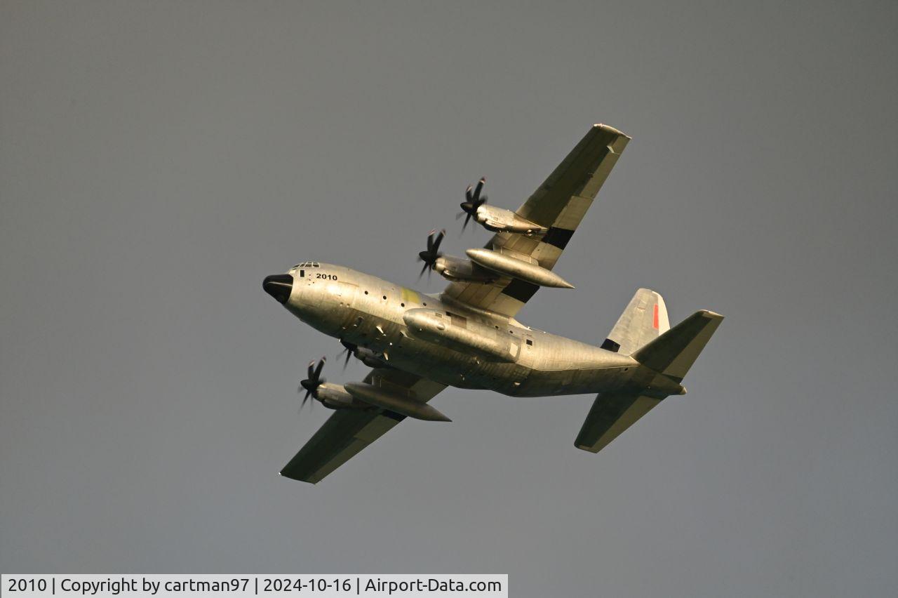2010, 2016 Lockheed Martin HC-130J Hercules C/N 382-5808, An unpainted 2010 flies down the Outer Banks