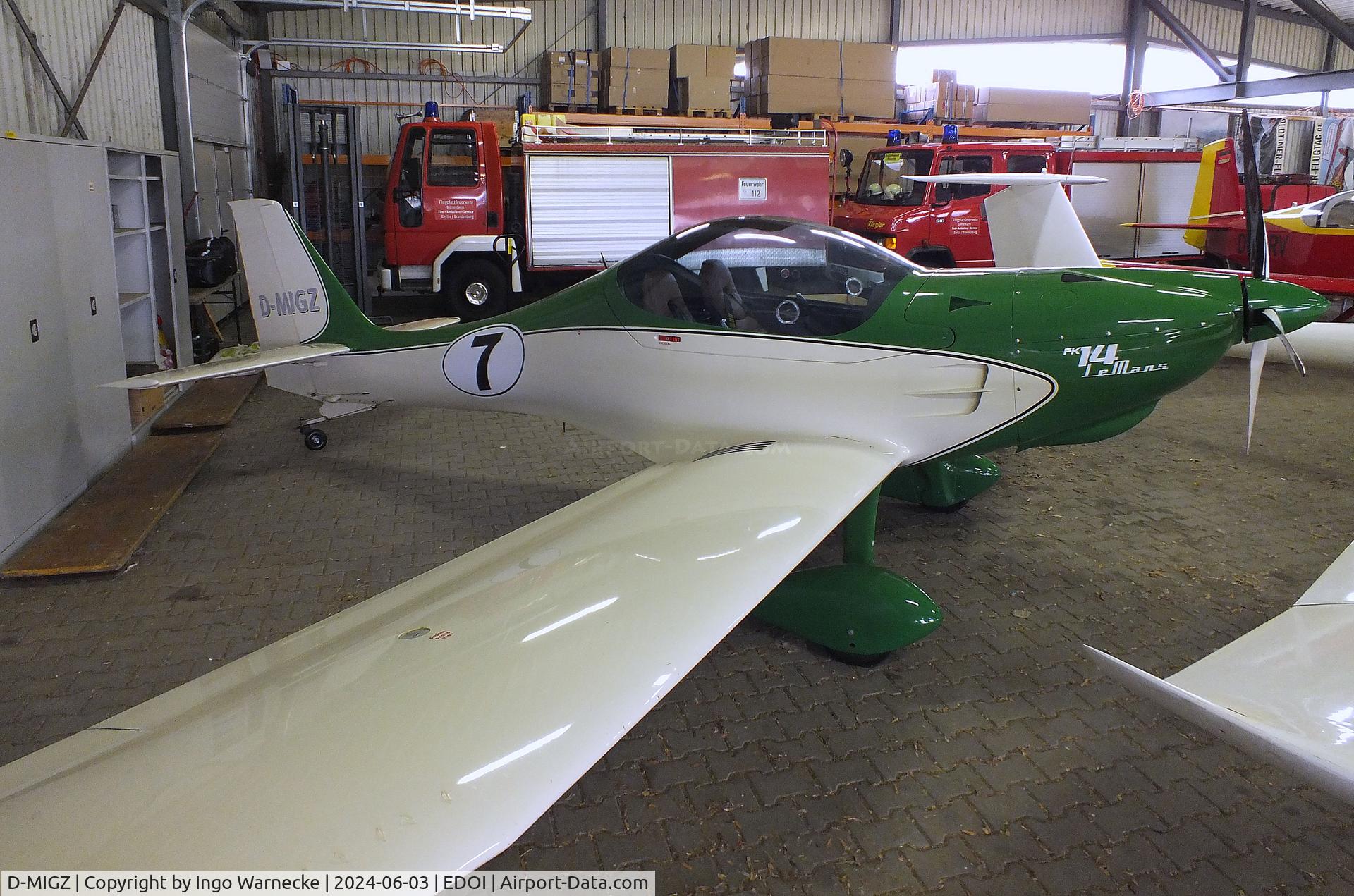 D-MIGZ, B & F Technik FK-14 LeMans C/N not found_D_MIGZ, B & F Technik FK-14 LeMans at Bienenfarm airfield (home of part of the collection of Quax, association for the promotion of historic aircraft e.V.), Paulinenaue