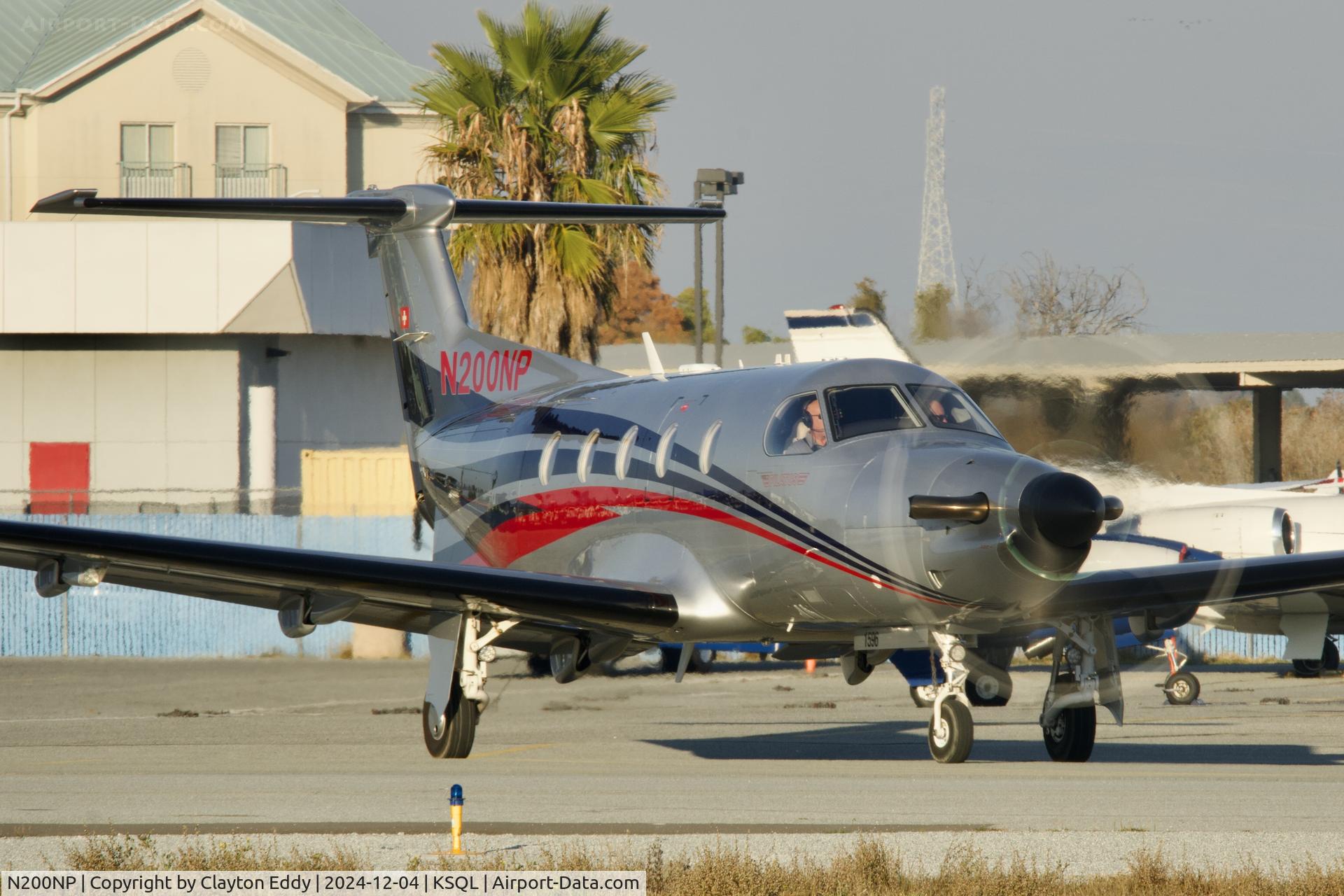 N200NP, 2016 Pilatus PC-12/47E C/N 1596, San Carlos Airport in California 2024.