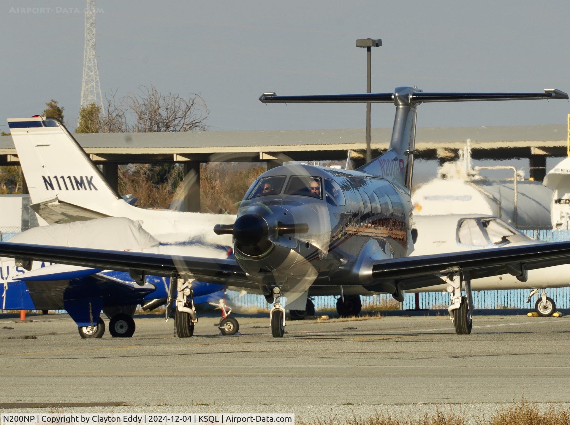 N200NP, 2016 Pilatus PC-12/47E C/N 1596, San Carlos Airport in California 2024.