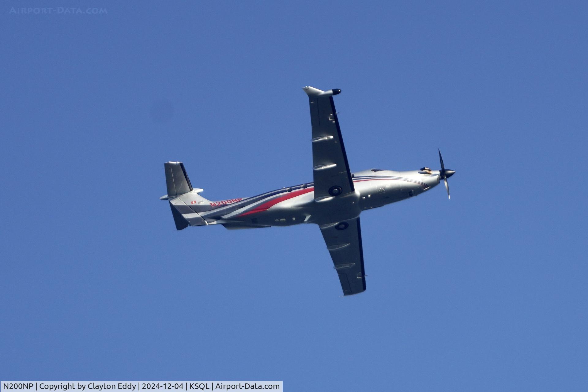 N200NP, 2016 Pilatus PC-12/47E C/N 1596, San Carlos Airport in California 2024.