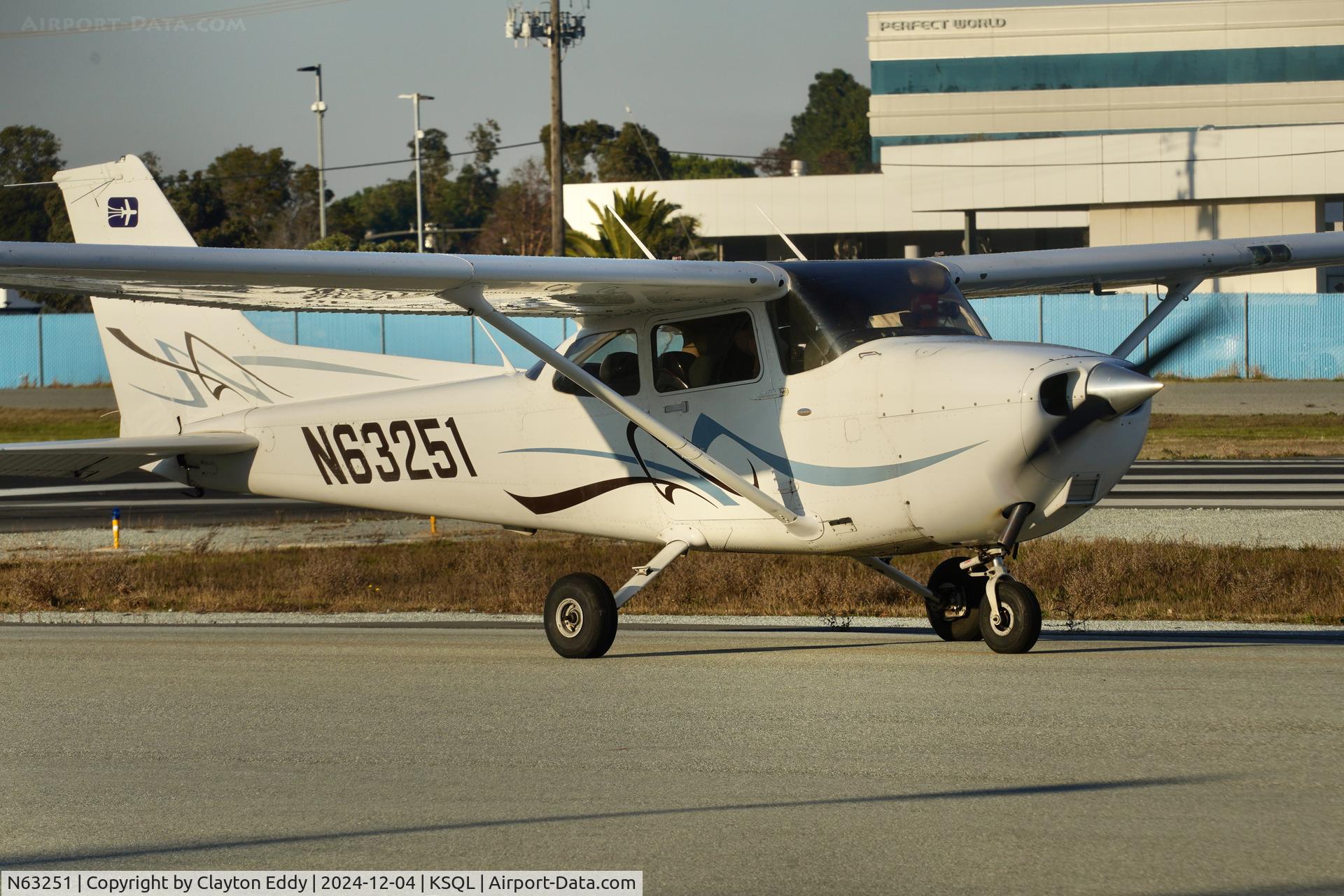 N63251, Cessna 172S C/N 172S10783, San Carlos Airport in California 2024.