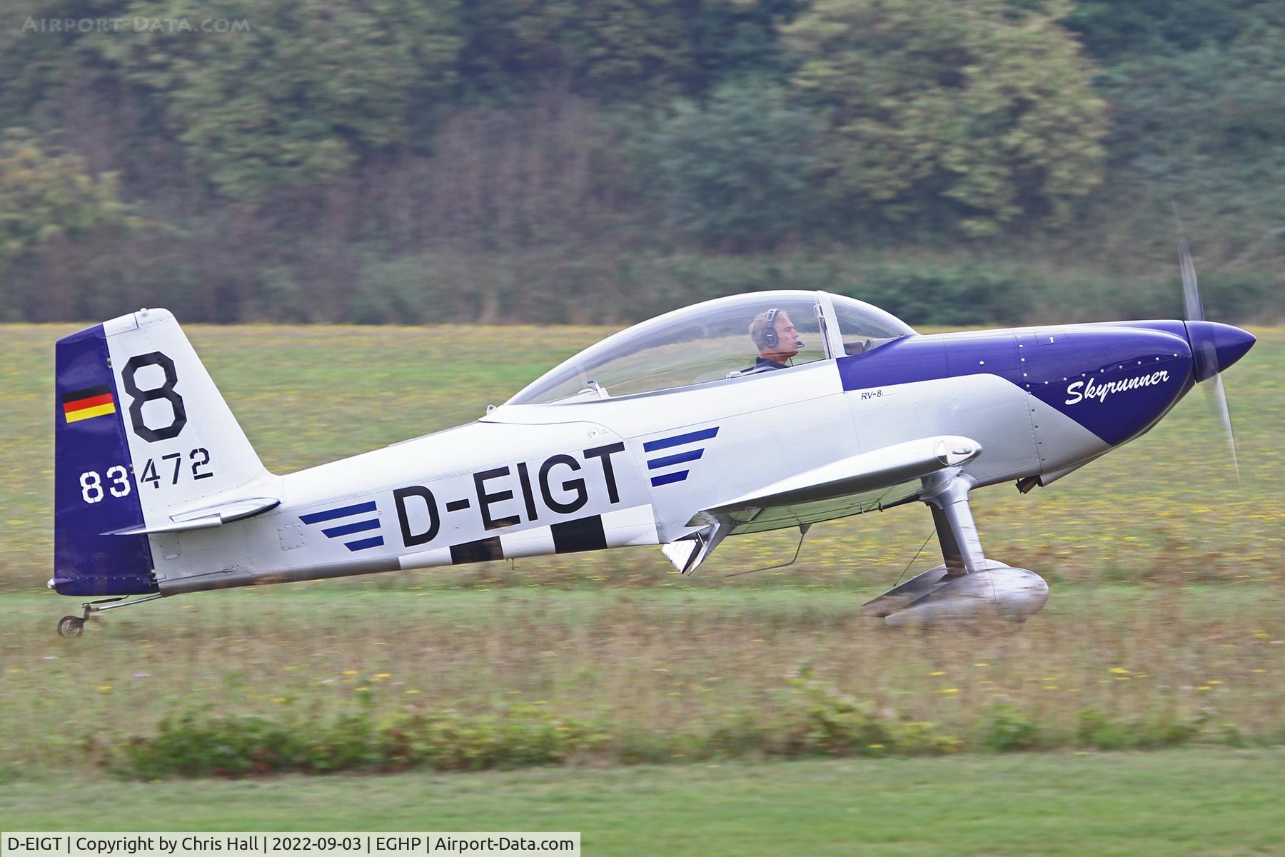 D-EIGT, 2016 Vans RV- 8 C/N 83472, LAA fly in, Popham