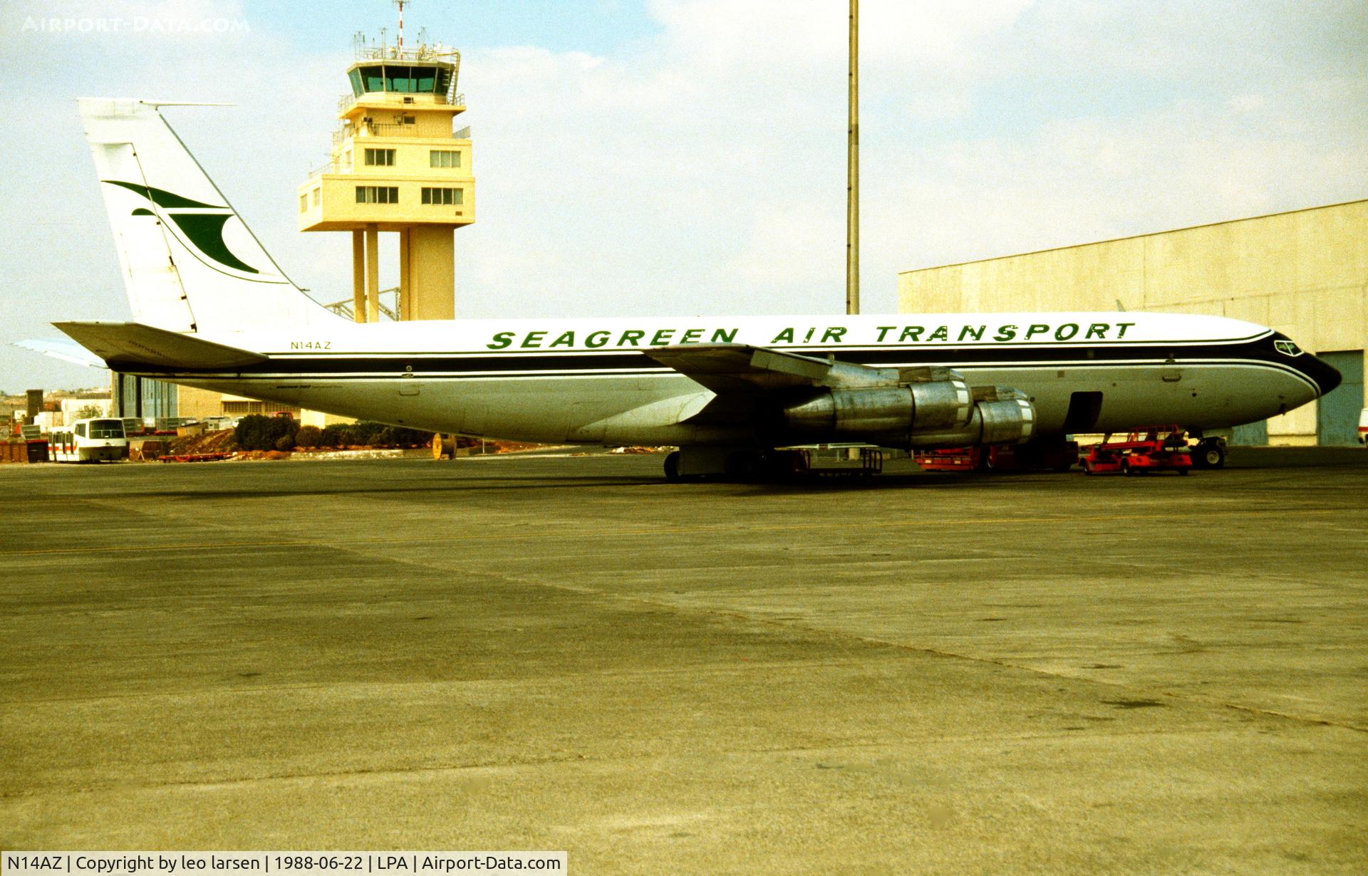 N14AZ, 1967 Boeing 707-336C C/N 19498, Las Palmas 22.6.1988
