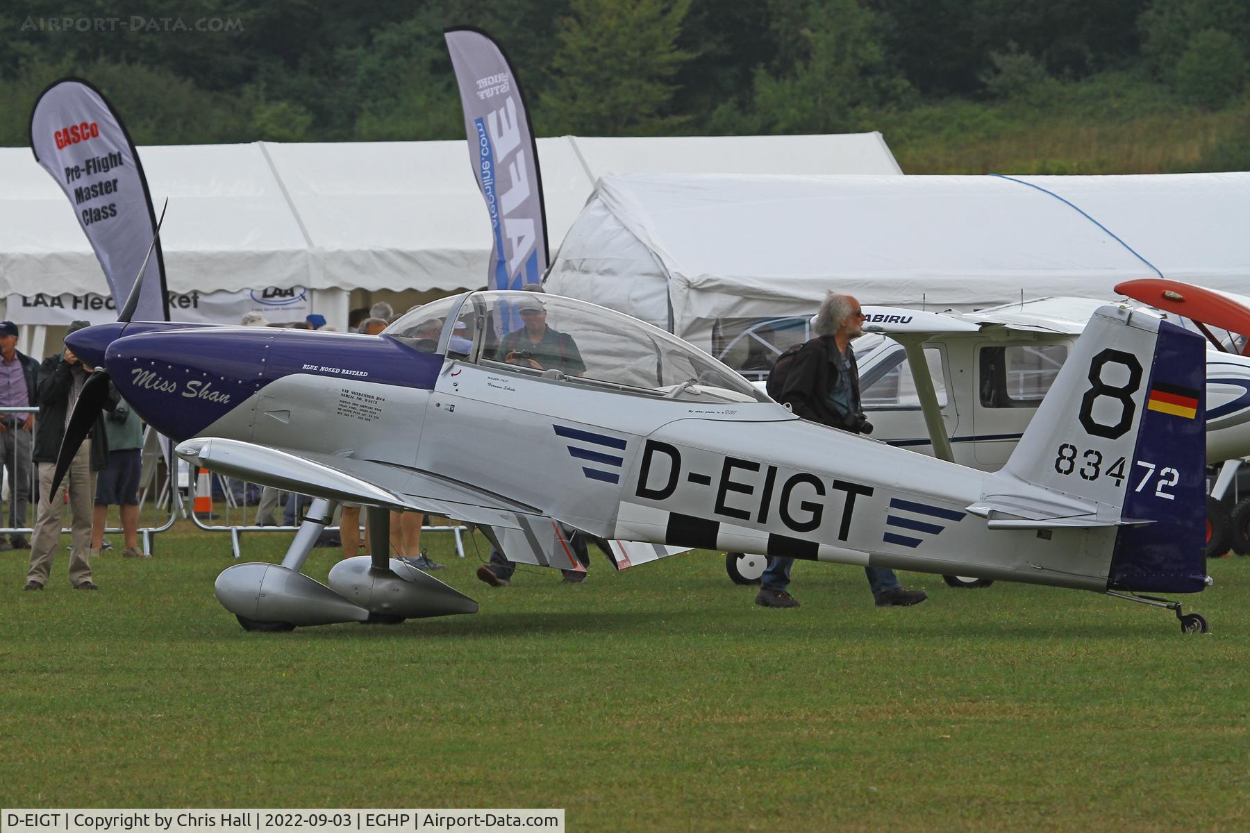 D-EIGT, 2016 Vans RV- 8 C/N 83472, LAA fly in, Popham