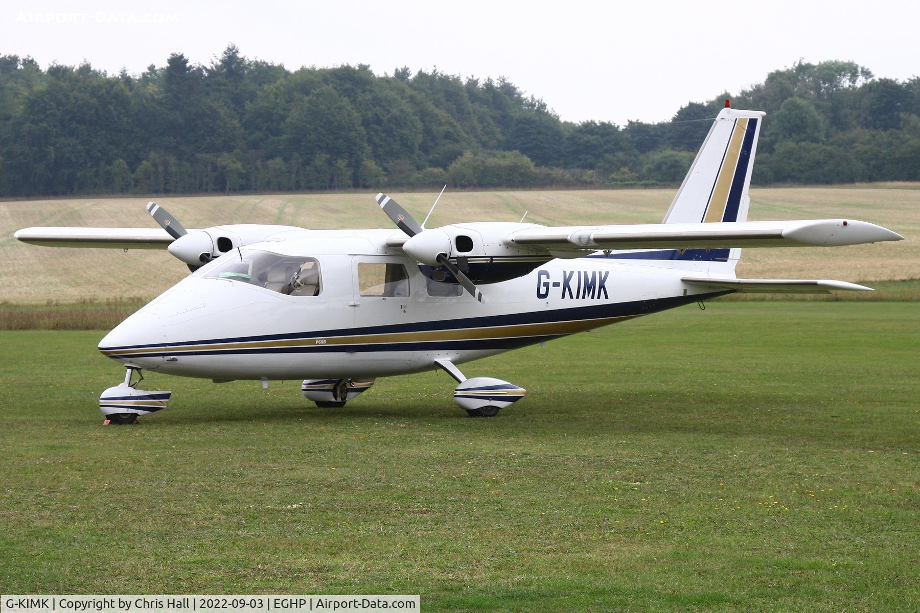 G-KIMK, 1975 Partenavia P-68B C/N 27, LAA fly in, Popham